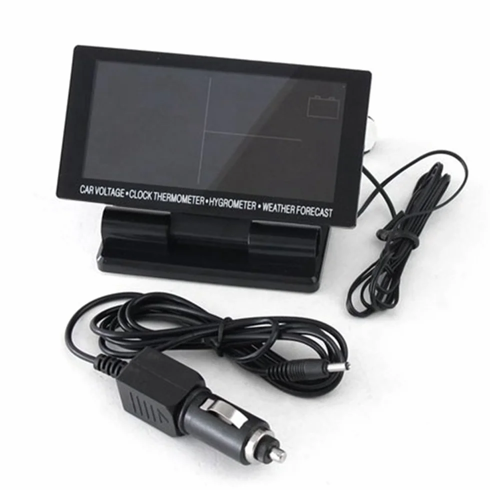 Cyfrowy termometr samochodowy higrometr 12 V LCD 1 4-calowy