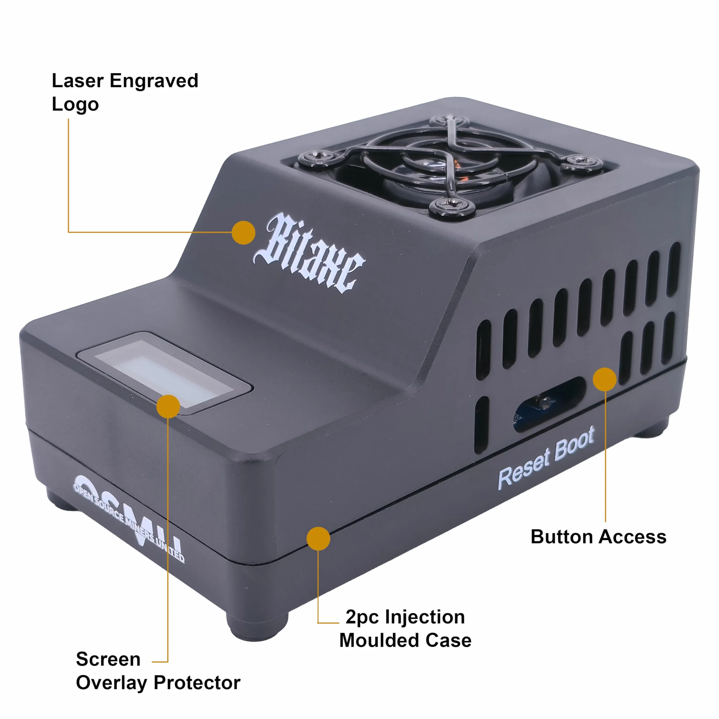 DTV ELECTRONICS Bitaxe Gamma 602 Bitcoin ASIC Miner – 1,2 TH/s przy 18W niskiego poboru mocy, obudowa formowana wtryskowo, cichy, open-source miner Bitaxe do kopania solo i w domu