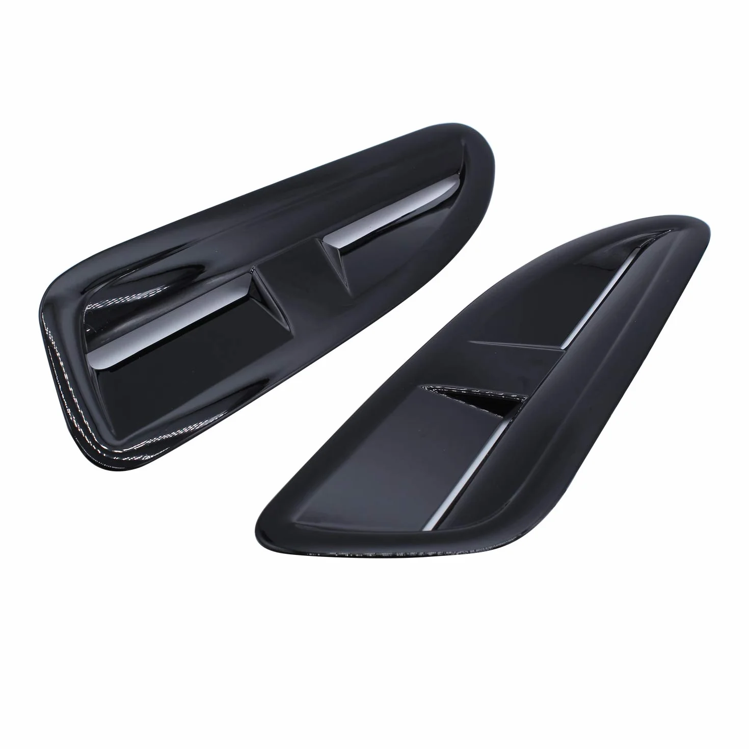 2 sztuki łopatka wlotu powietrza, pokrywa ssąca strumienia powietrza wentylator maski Vent-Scoop-Vent pokrywa Bonnet Vent dla Jaguar XKR styl RS VXR Ford BMW