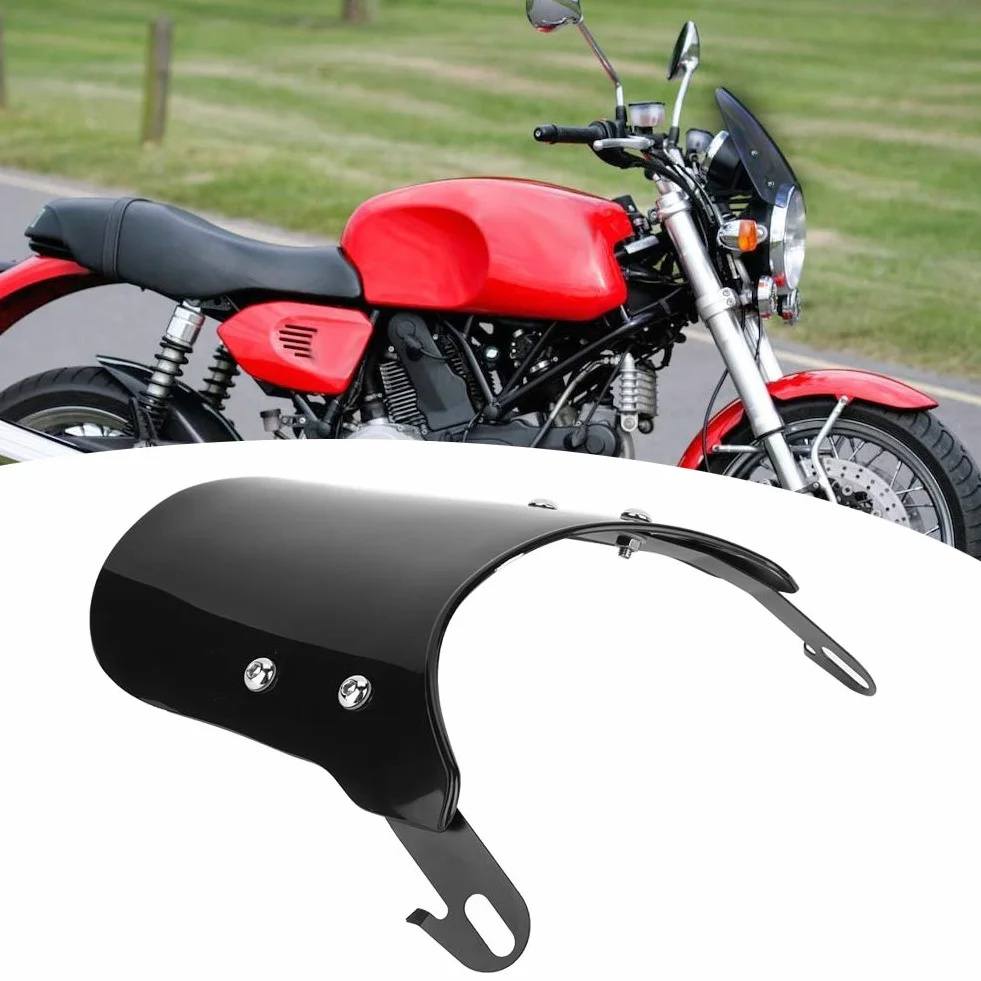 Aramox Przednia Szyba do Motocykli Owiewki ABS Czarne