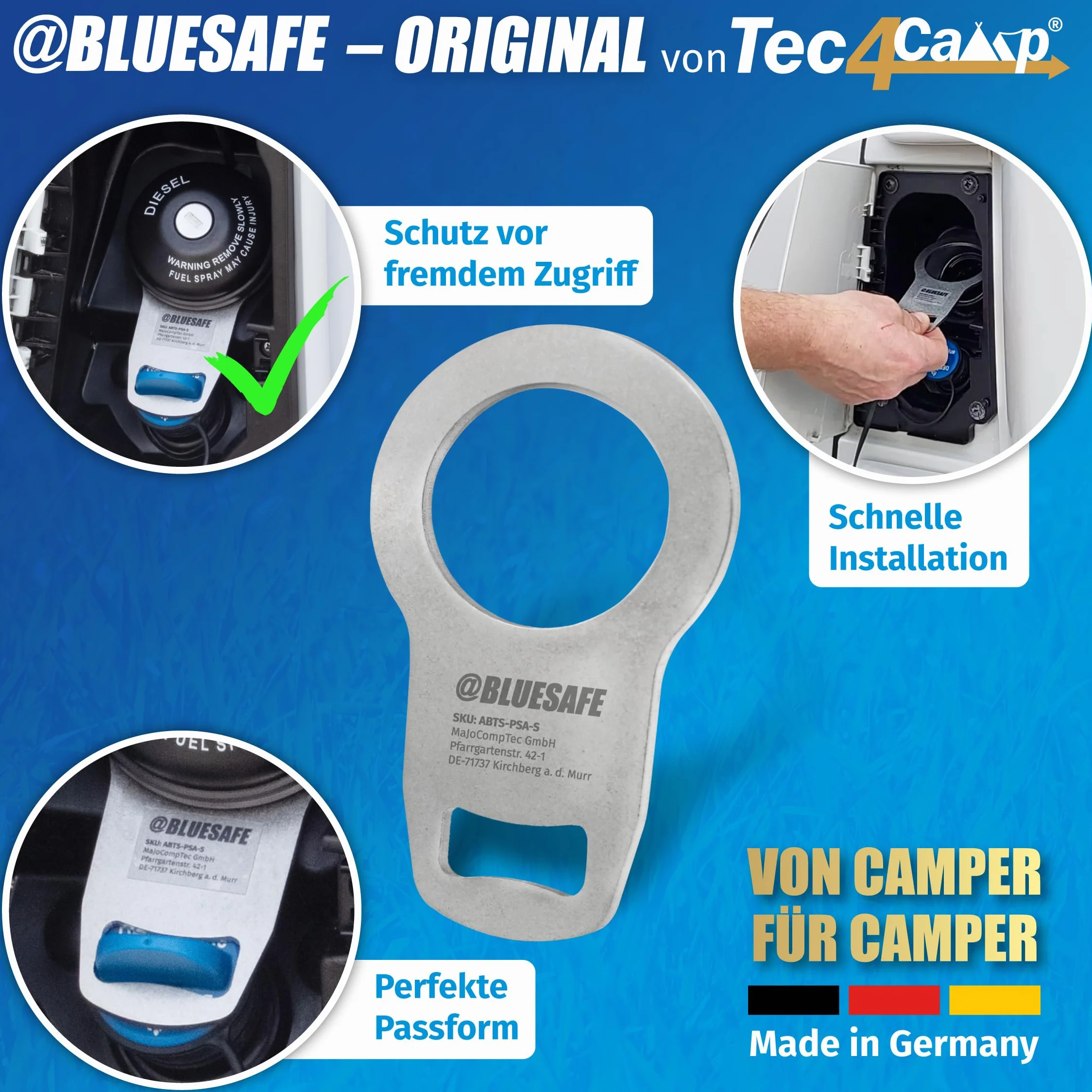 AdBlue Zabezpieczenie korka wlewu paliwa Boxer AdBlueSafe czarne