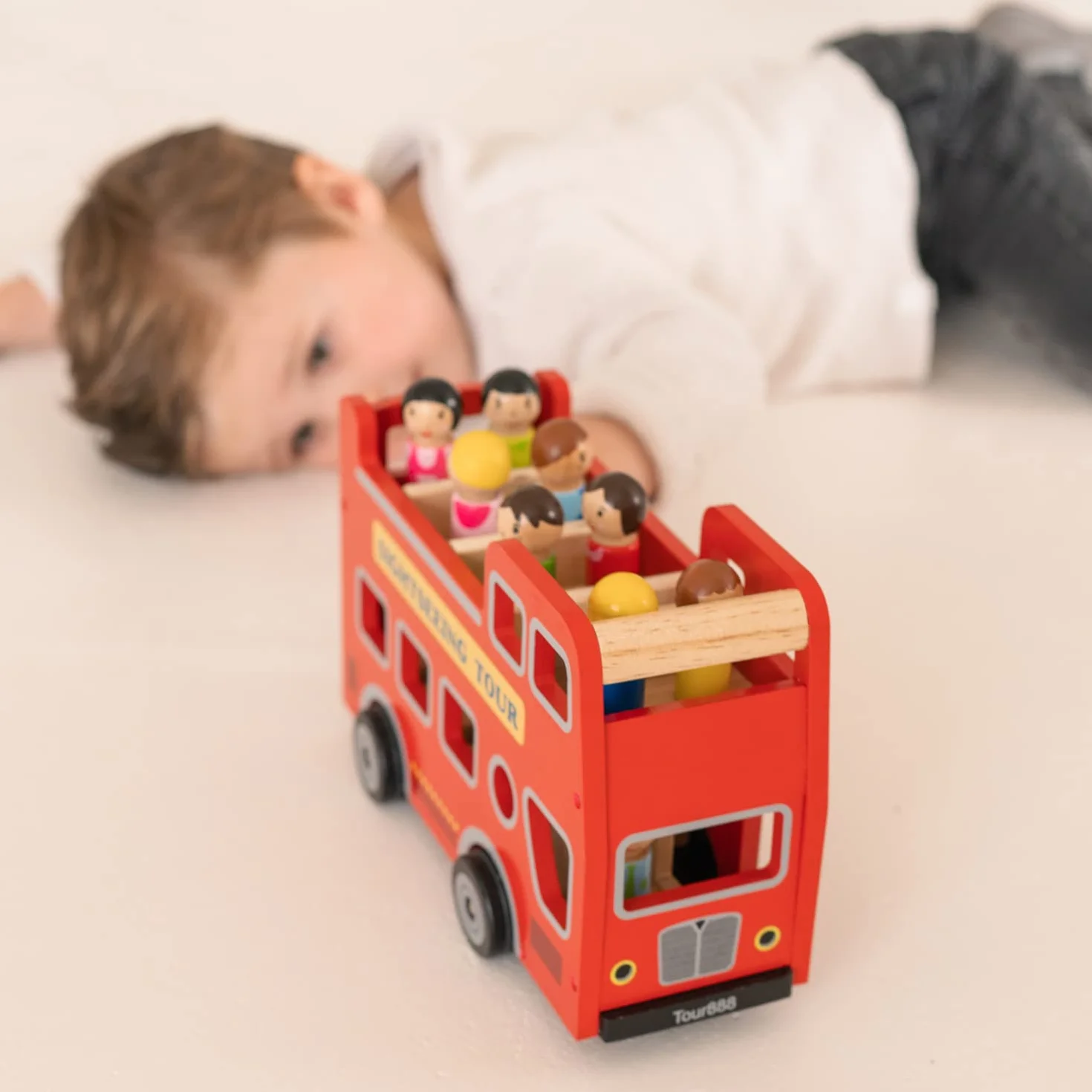 New Classic Toys City Tour Bus Zabawka, Czerwony, Od 1.5 Roku