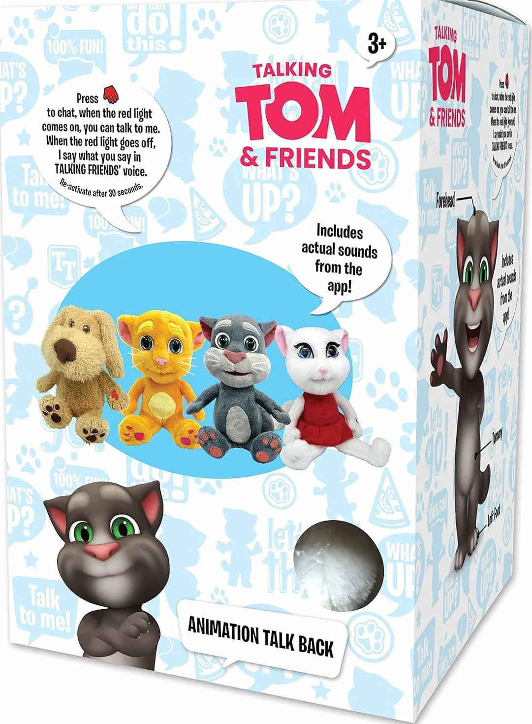 Talking Friends Talking Angela animowana interaktywna przytulanka pluszowa zabawka z talkback 30 cm wysokości