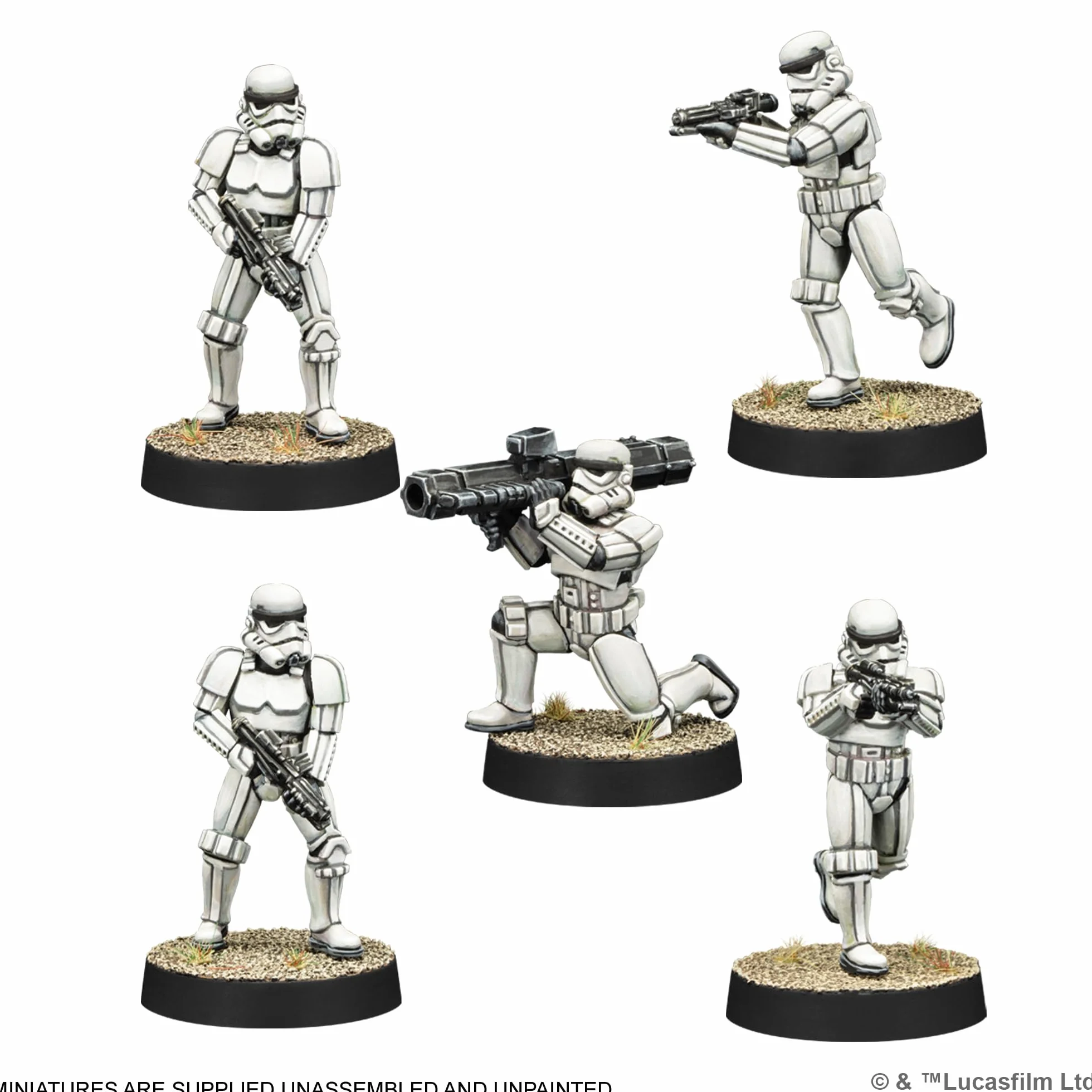 Star Wars Legion Stormtroopers Unit Expansion - Miniaturowa gra stołowa, gra strategiczna dla dzieci i dorosłych, dla dzieci w wieku od 14 lat, 2 graczy, 90 min odtwarzania, wyprodukowana przez Atomic