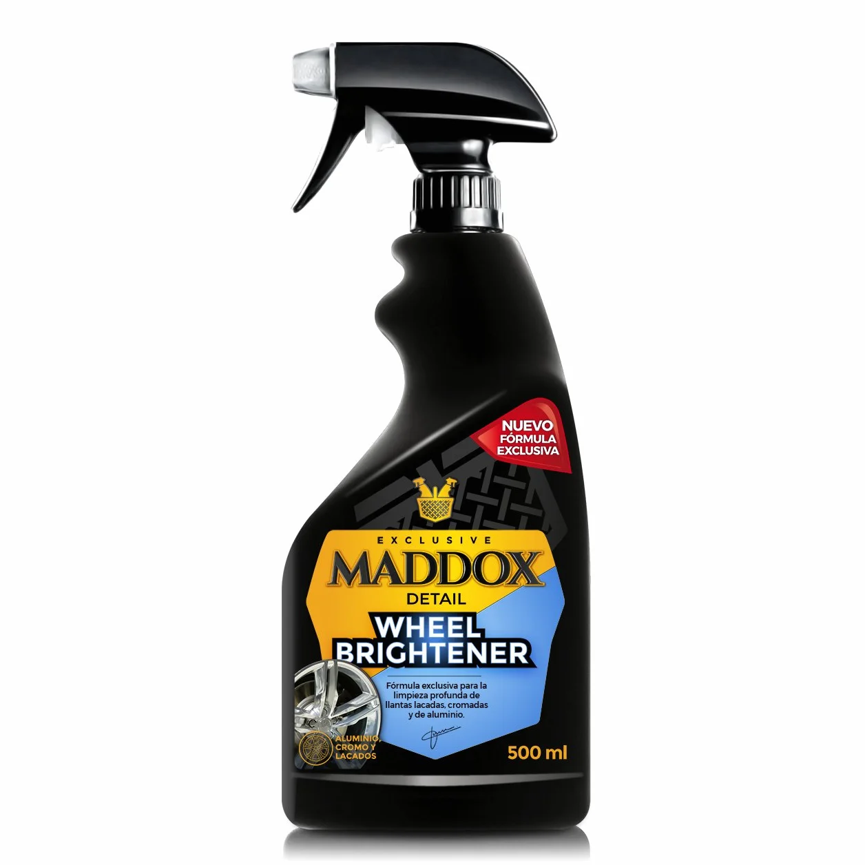 Maddox Detail - Wheel Brightener 500 ml | środek do czyszczenia felg bez kwasu | odtłuszcza, czyści i nadaje połysk w jednym kroku, trwała ochrona przed warunkami atmosferycznymi i brudem,