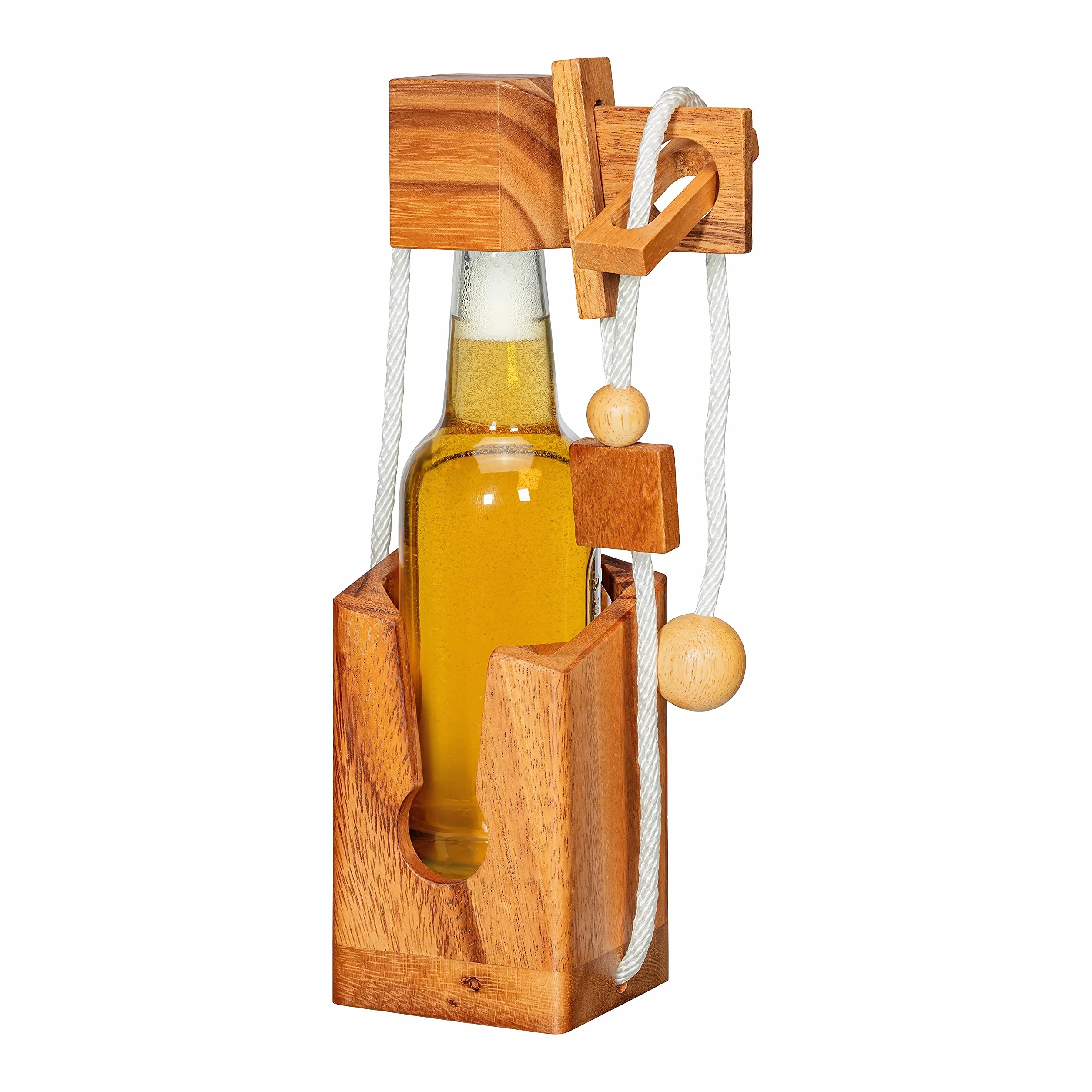 Mini Puzzle na butelki piwa, puzzle, 0,33 litra, drewniany sejf, pils, opakowanie prezentowe