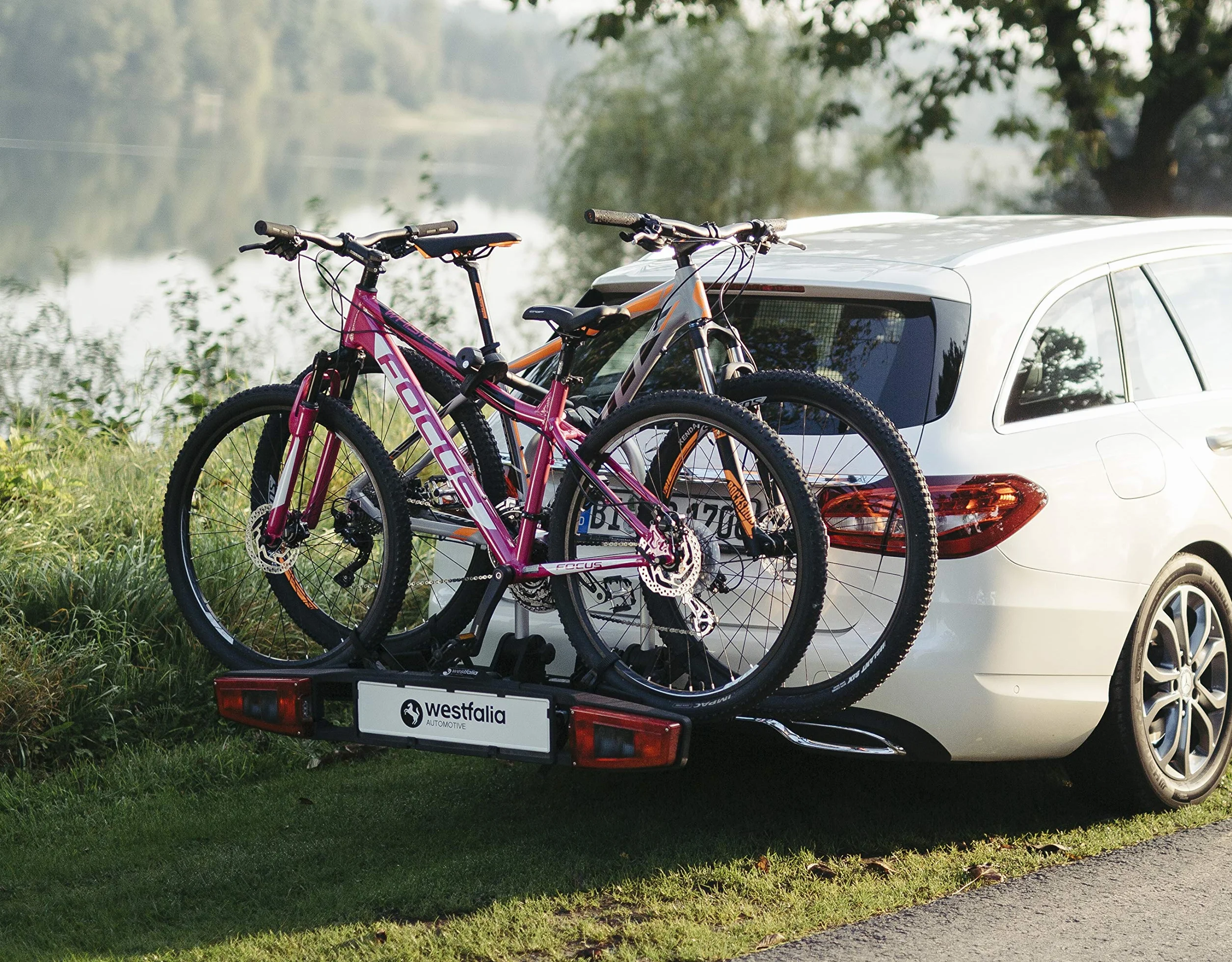 Westfalia Automotive Bagażnik Rowerowy na 2 Rowery Czarny Srebrny