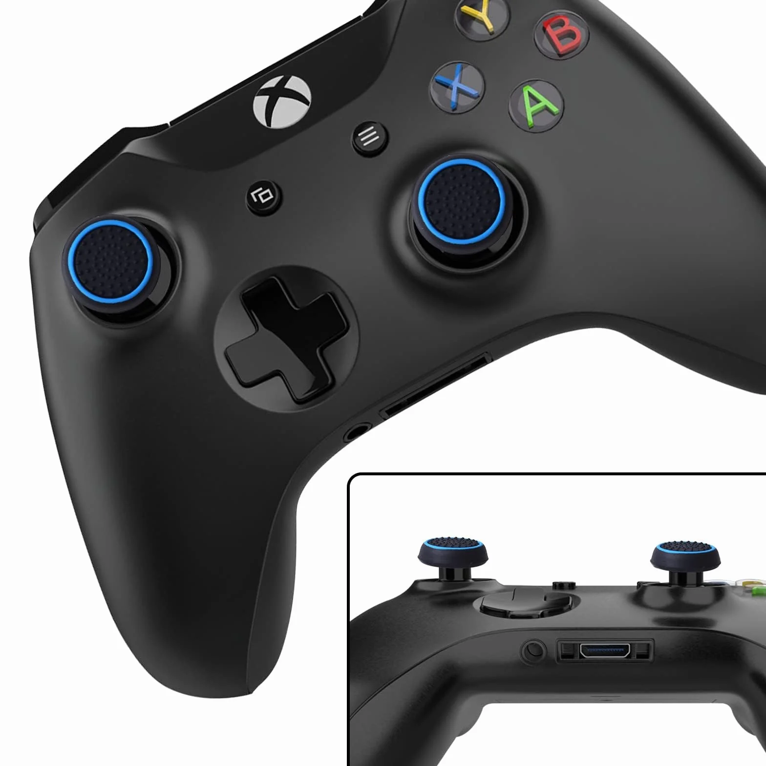 Silikonowe nakładki na joystick, 20 sztuk, silikonowe nakładki ochronne na joystick, akcesoria ochronne, kompatybilne z PS5, PS4, PS3, PS2, Xbox 360, Switch Pro, Xbox One