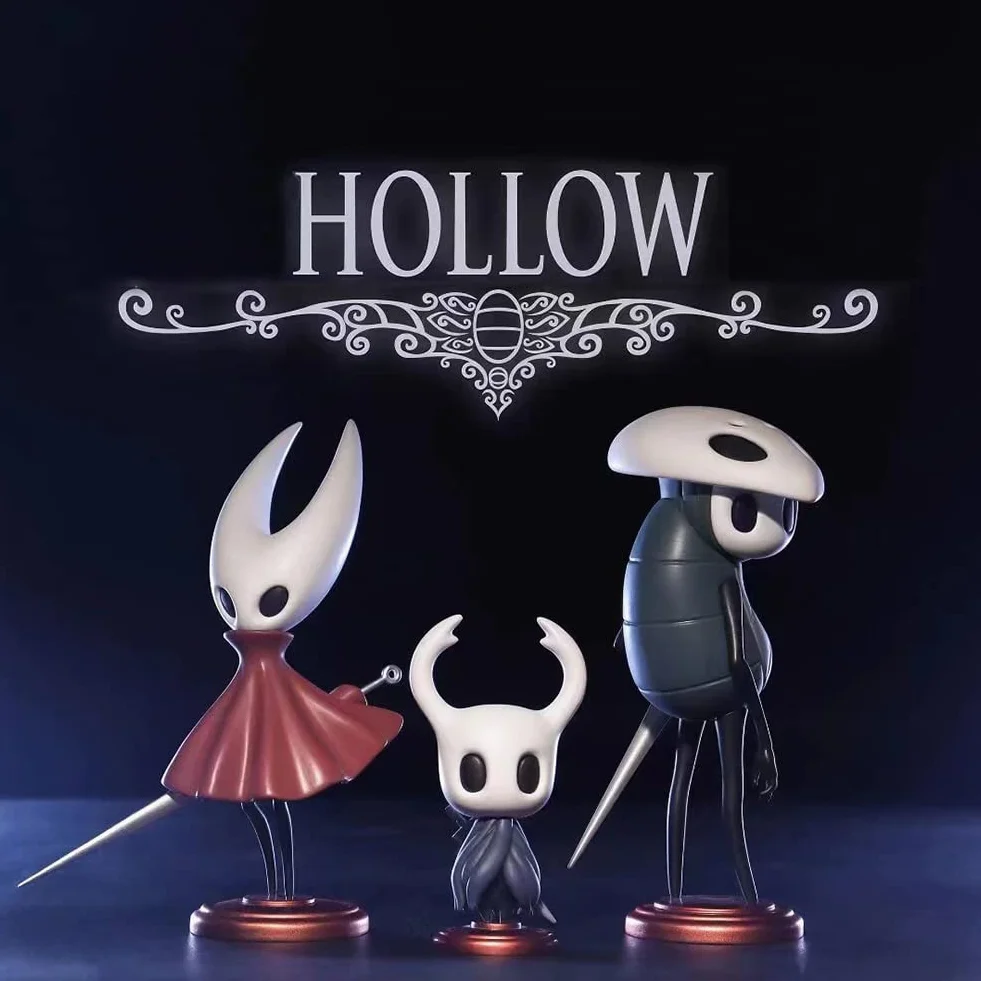 3 szt. Hollow Silksong Hornet-Can figurka anime, śliczne figurki, Hollow Hornet-Can, miniaturowe figurki, model dekoracyjny PCW
