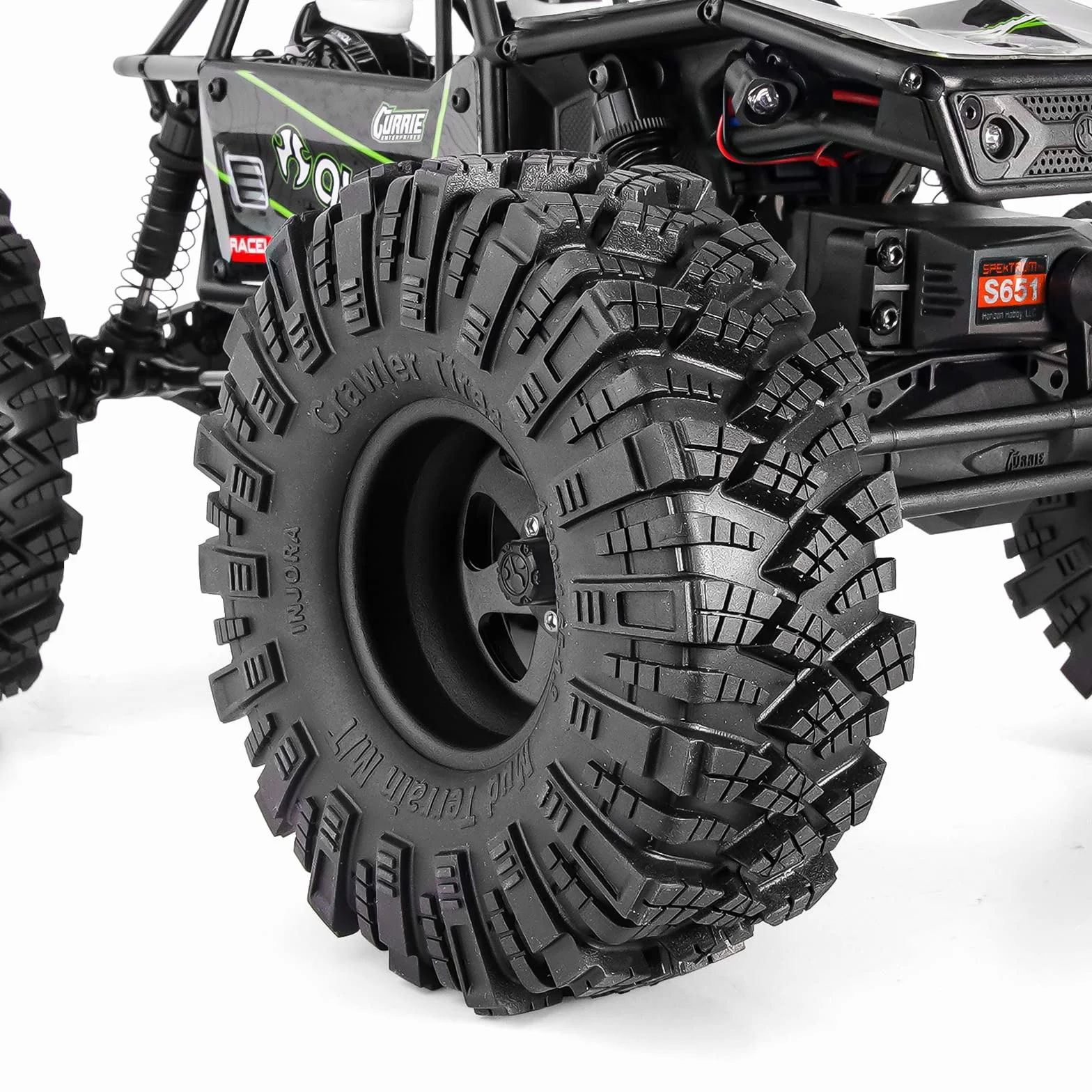 INJORA Zestaw opon błotnych 1.9 offset -8,9 mm obręcz koła Beadlock do 1/10 RC Crawler Car Axial SCX10 90046 UTB18 TRX4, czarny