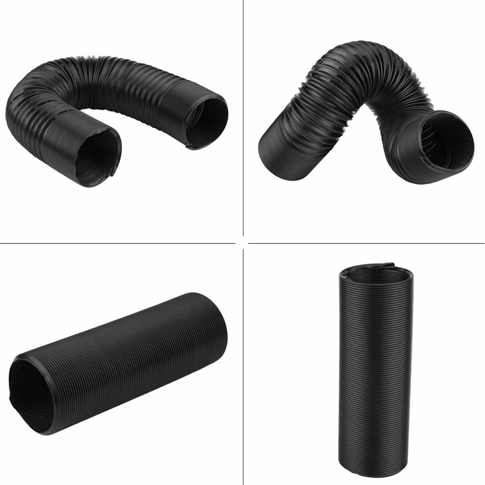 Uniwersalny wąż silikonowy wlotu powietrza 63mm/76mm do samochodu, elastyczny przewód rozprężny biały