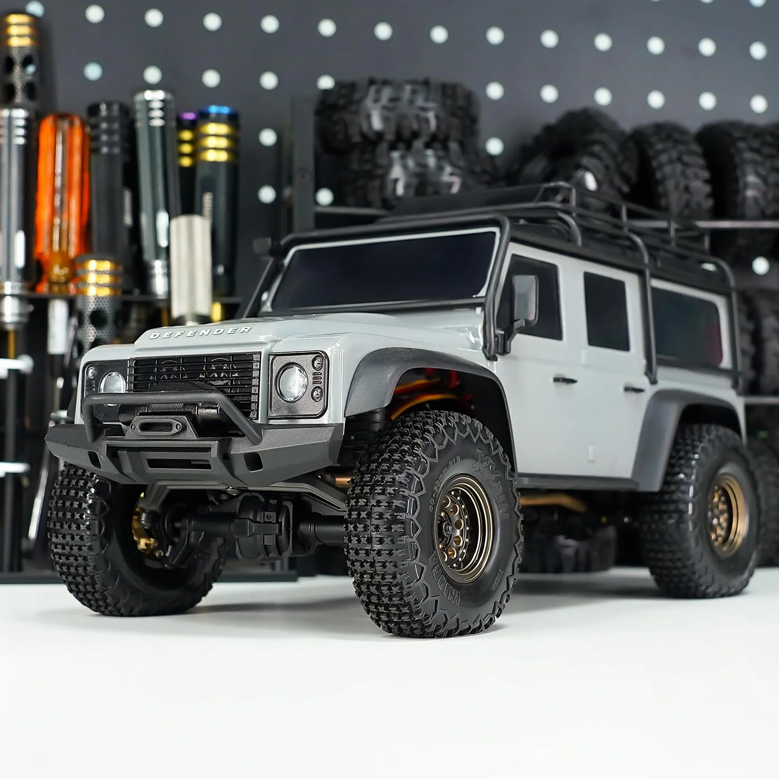 INJORA Opony 1.0 -S5 60 * 20 mm XHX Pin Opona do 1/18 1/24 RC Crawler SCX24 FCX24