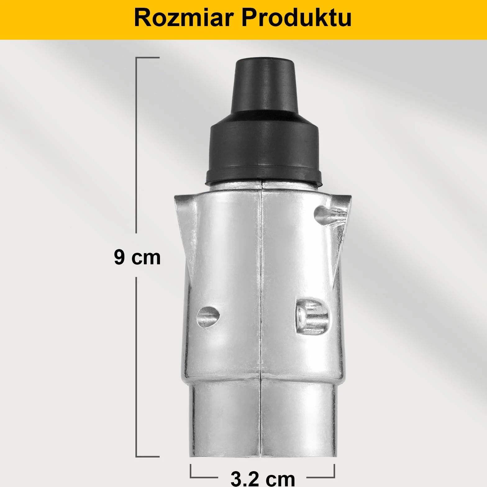 Spurtar 7-Pinowa Wtyczka Przyczepy 12V, Adapter Przyczepy Aluminiowy
