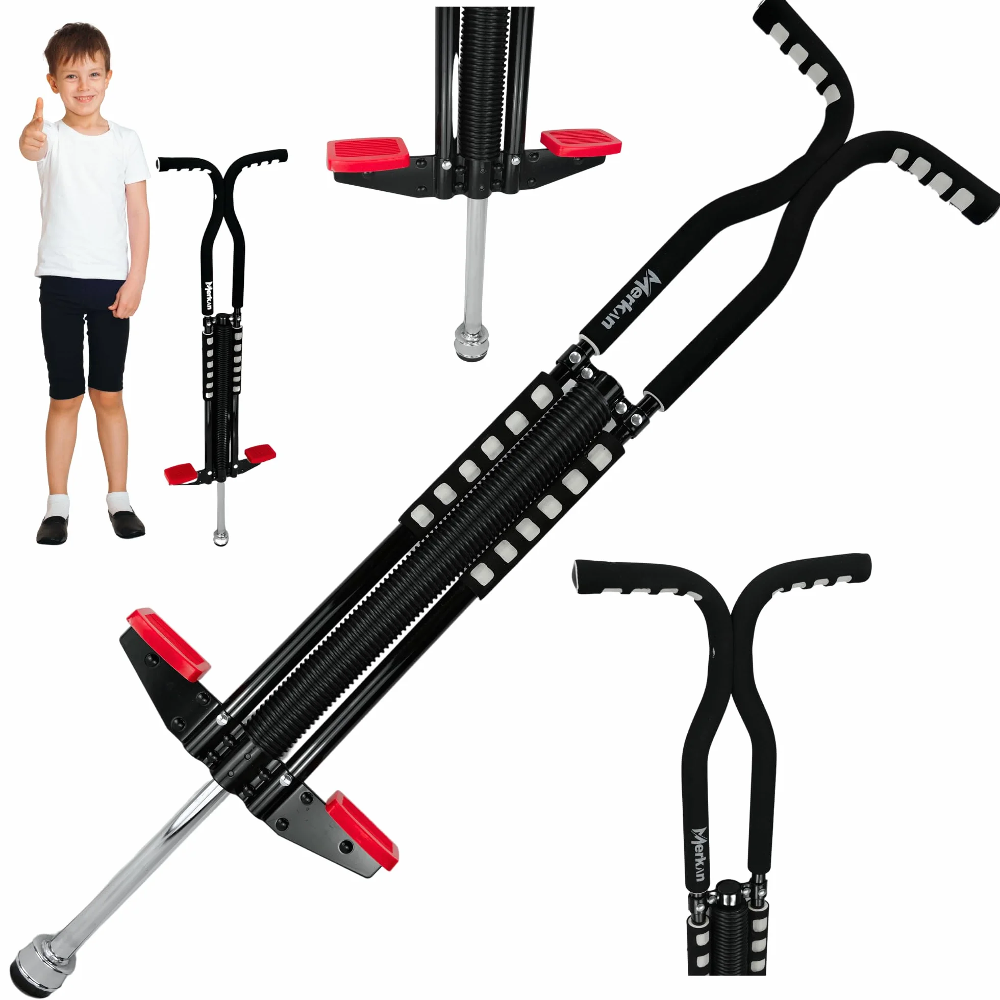 Pogo Stick, Skoczek Jump Stick, Drążek Do Skakania, Wzory dla dzieci, Rączki z miękkiej pianki, do 70 kg