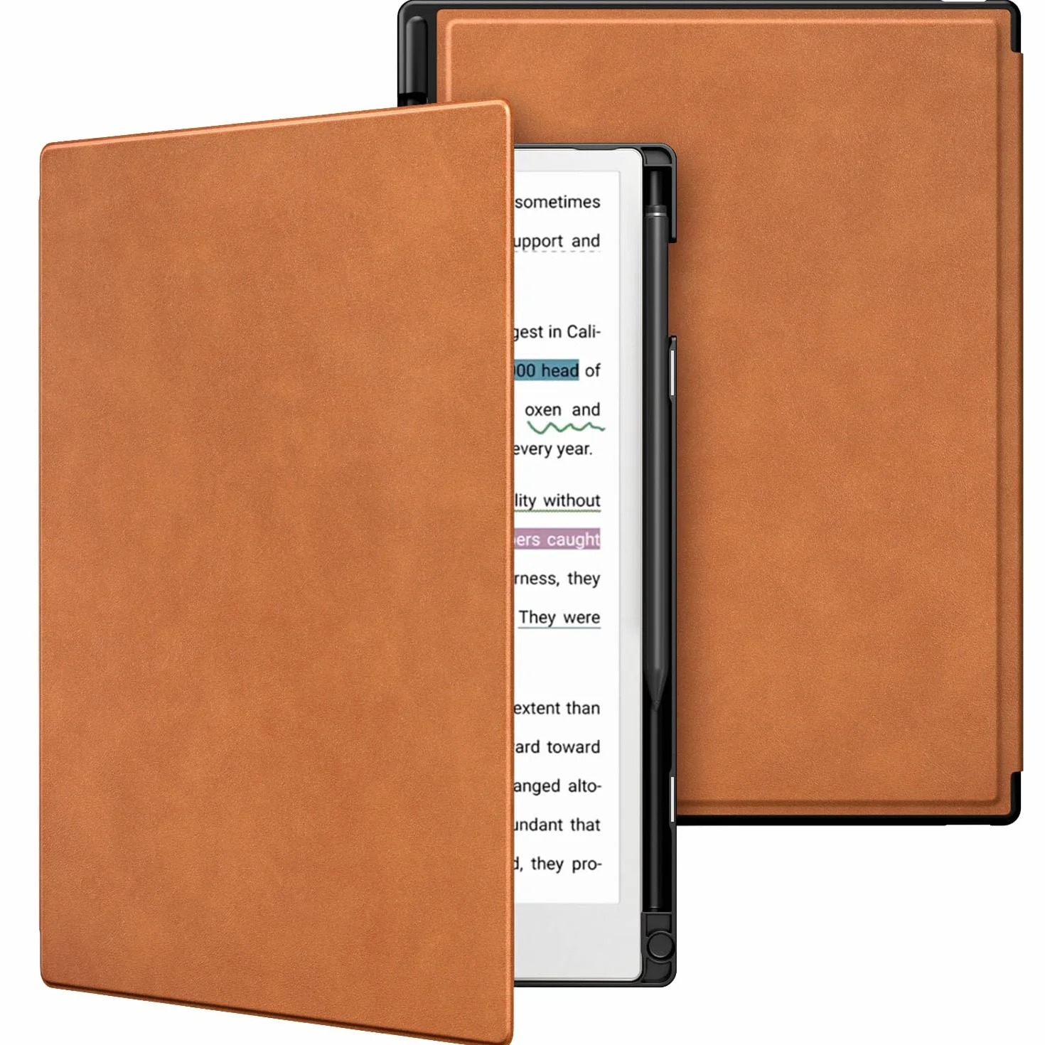 TiMOVO Etui na Remarkable Paper Pro 11,8 cala 2024, lekka twarda tylna obudowa ochronna na książkę z uchwytem na długopis do niezwykłego tabletu Paper Pro Color, obsługa automatycznego budzenia