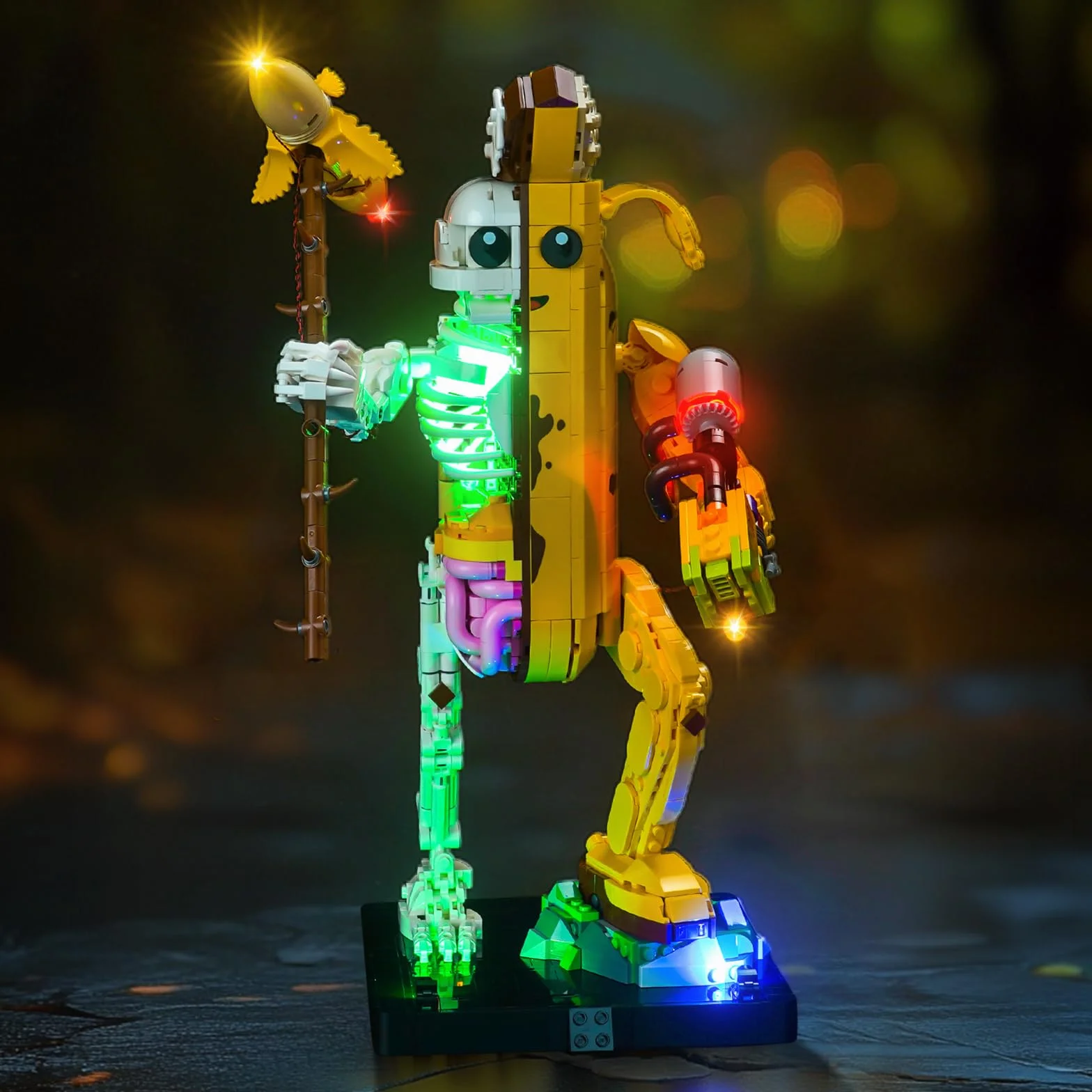 Zestaw świateł LED kompatybilny z Lego 77072 Peely Bone (nie jest to model), zestaw oświetlenia dekoracyjnego kompatybilny z Peely Bone 77072, kreatywne zabawki