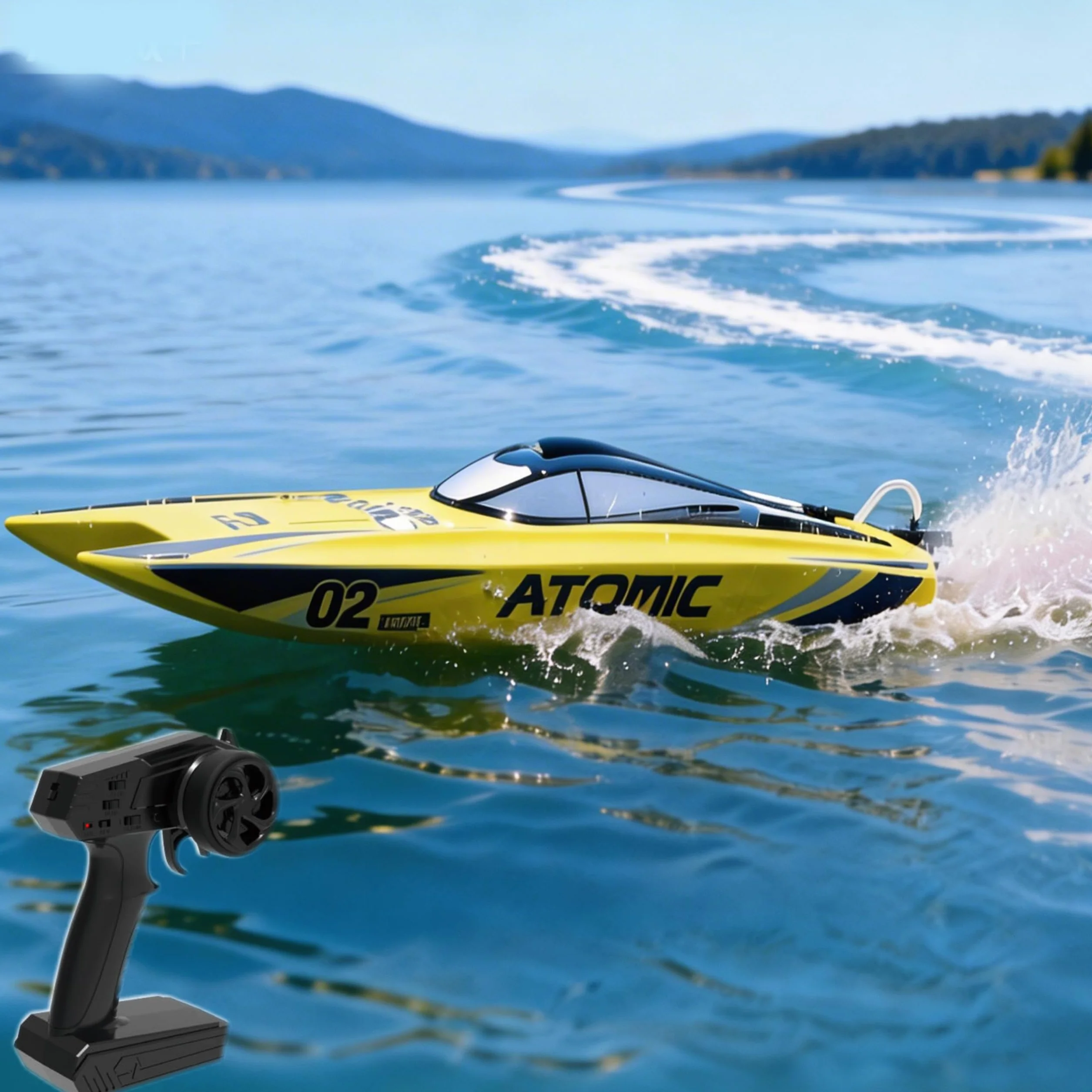 70 cm RTR duża bezszczotkowa zdalnie sterowana łódź góra 50-65 km/h 4CH 3CH RC żaglówka ze sponsorowanymi 20-punktami na basenie Big Lake Sea Electric Rc Racing Watercraft (3CH 65 km/h)