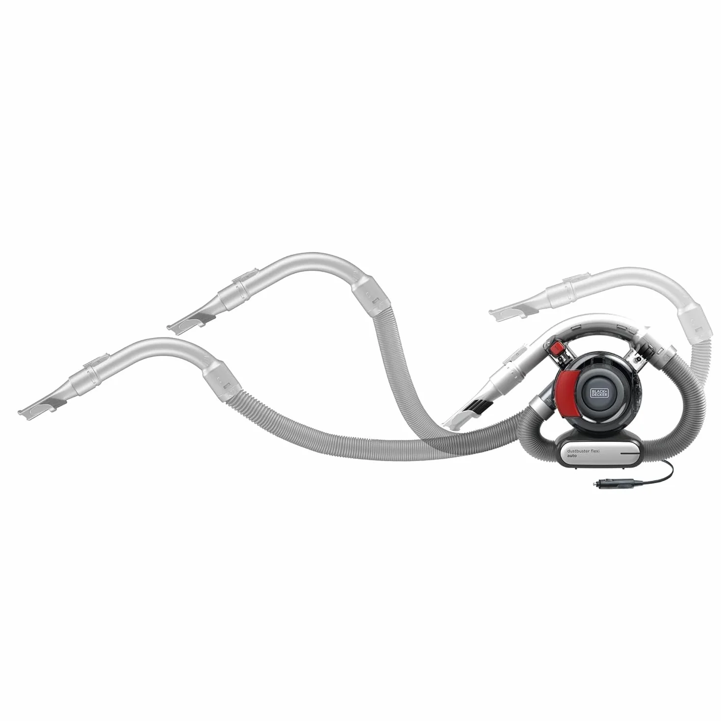 Black & Decker, Odkurzacz samochodowy 12V Flexi + akcesoria i torba, PD1200AV-XJ