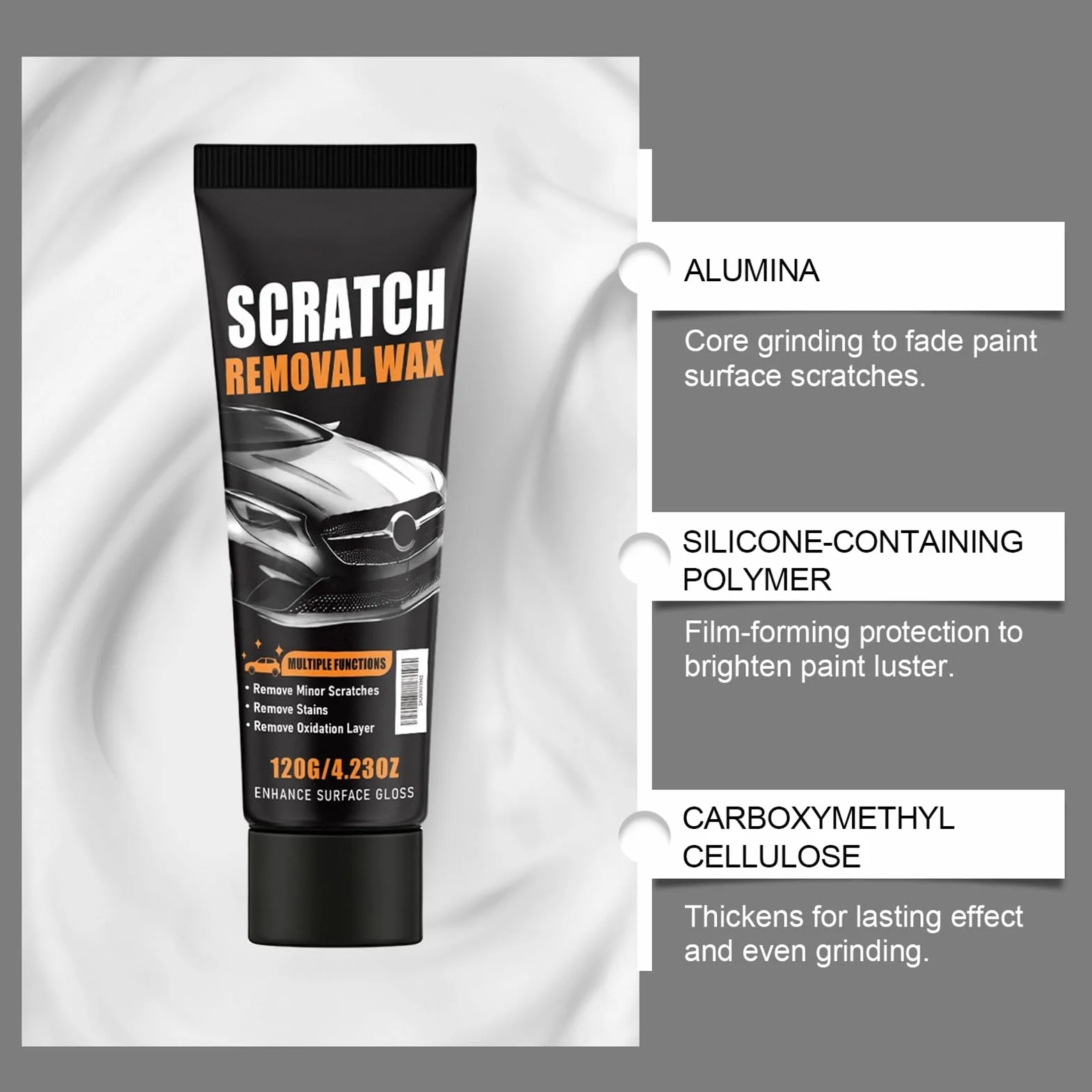 2pcs Car Scratch Remover Wax - Universal Premium Polishing Compound 20g Car Paint Repair Cream