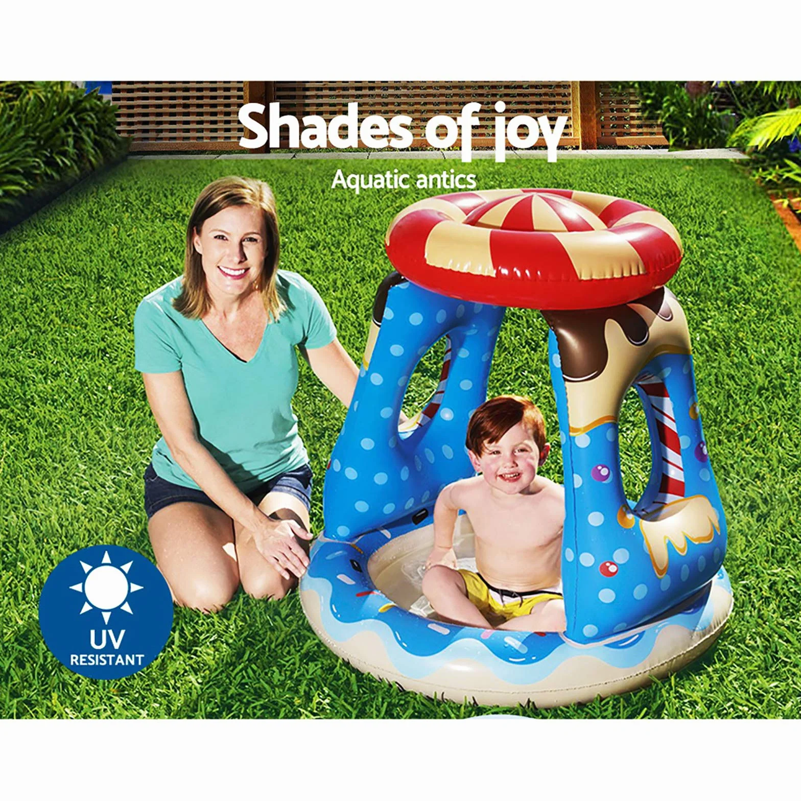 Bestway 1052270Xxx20 36" X 36" X 35"/91Cm X 91Cm X 89Cm Candyville Playtime Pool