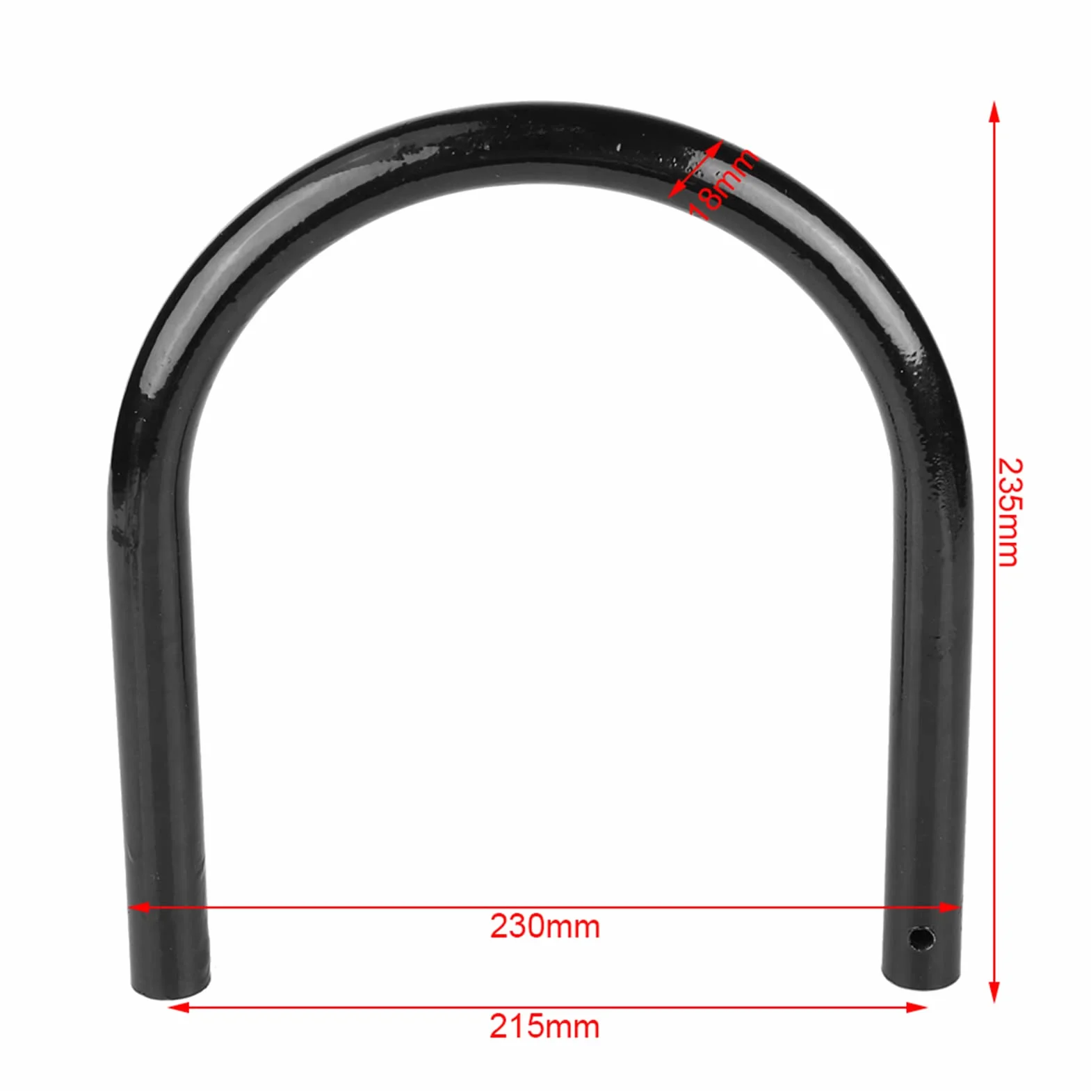 KIMISS Rama tylna do motocykla 230mm płaska rura wspornik montażowy