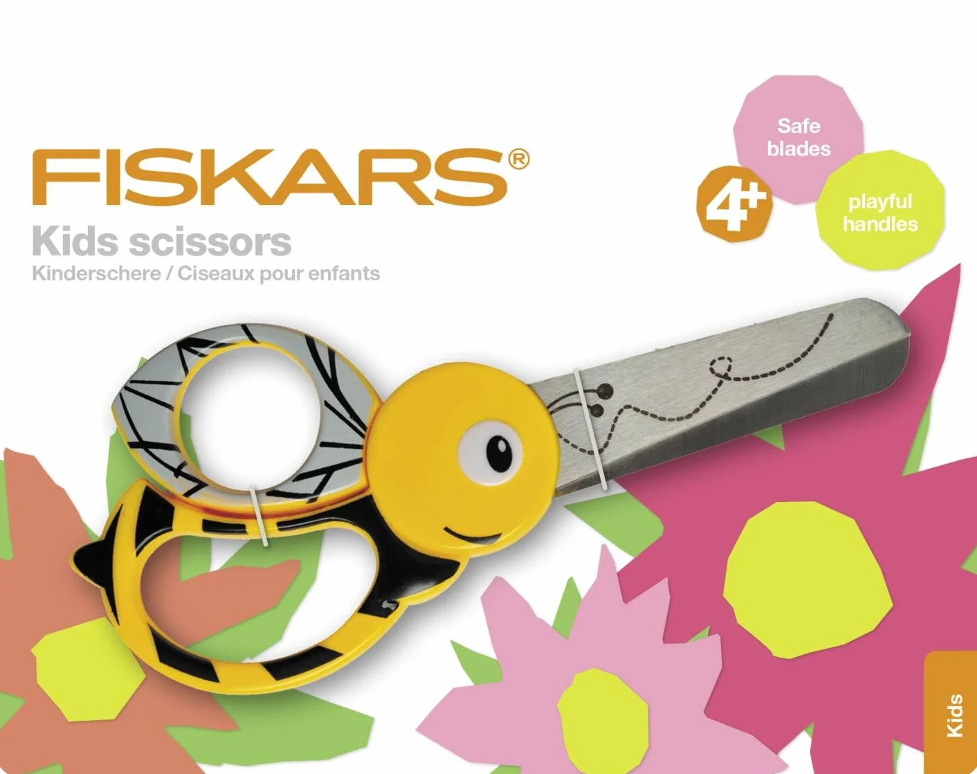 Fiskars Pszczoła Nożyczki, Żółty, 13 cm