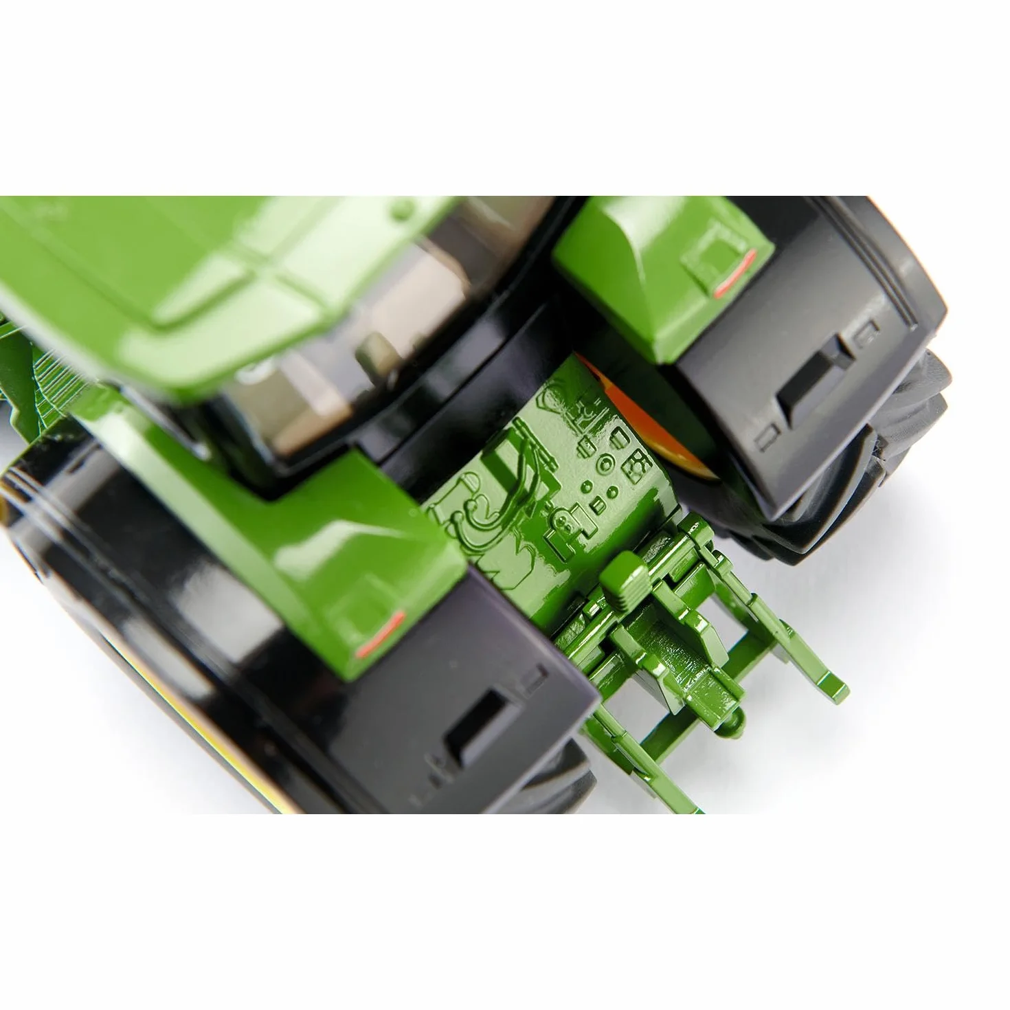 Siku 3290, John Deere 8R 370, 1:32, Metal,Tworzywo sztuczne, Zielony, Z obciążeniem przednim, Otwierana pokrywa silnika