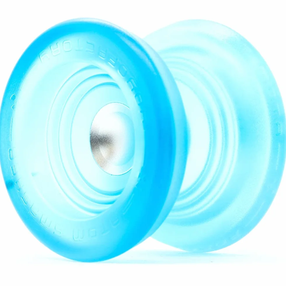 YoyoFactory Atom Smasher Yo-Yo z łożyskiem kulkowym - NIEBIESKI (nowoczesne jojo, sznur i końcówki w zestawie)