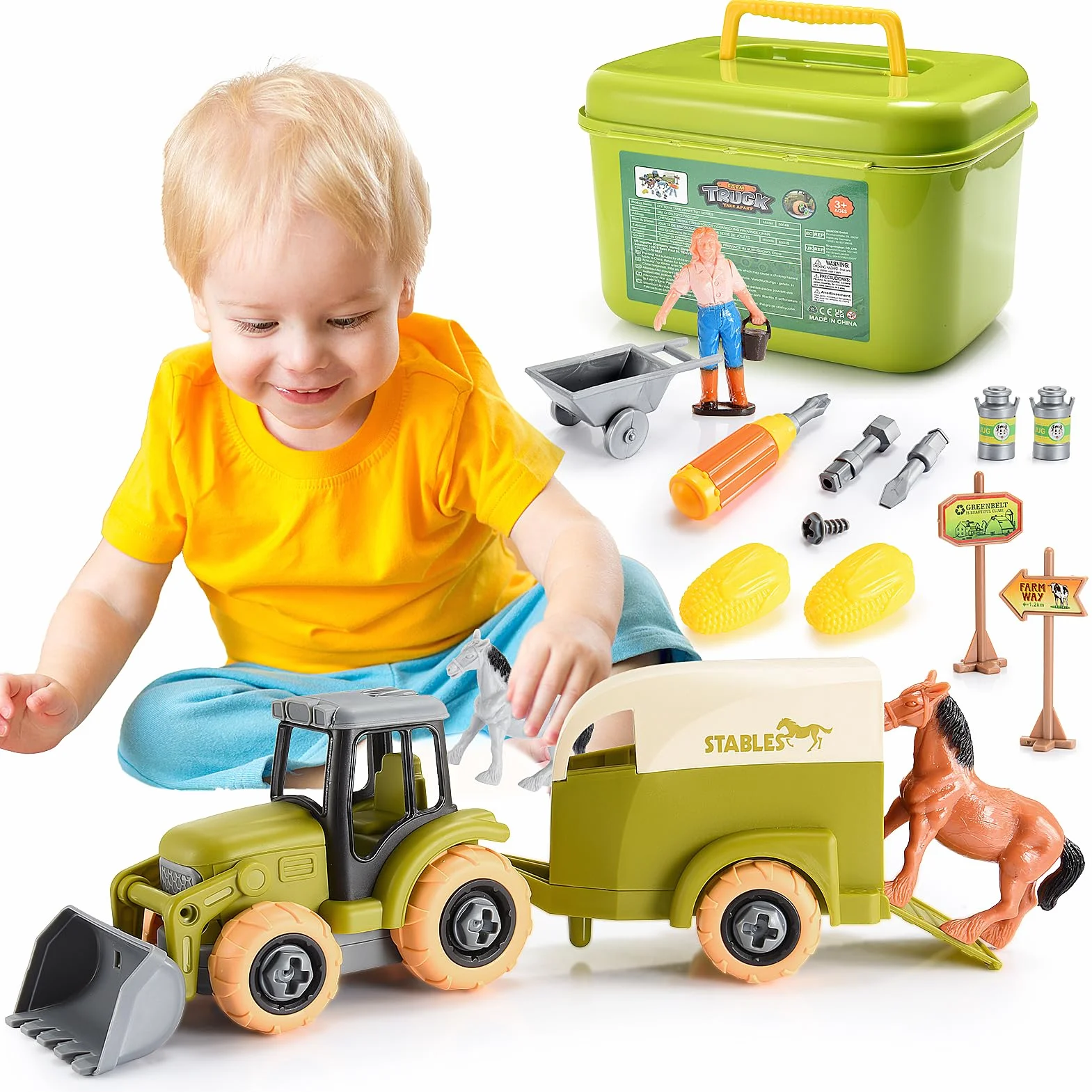 HappyKidsClub Tractor Set