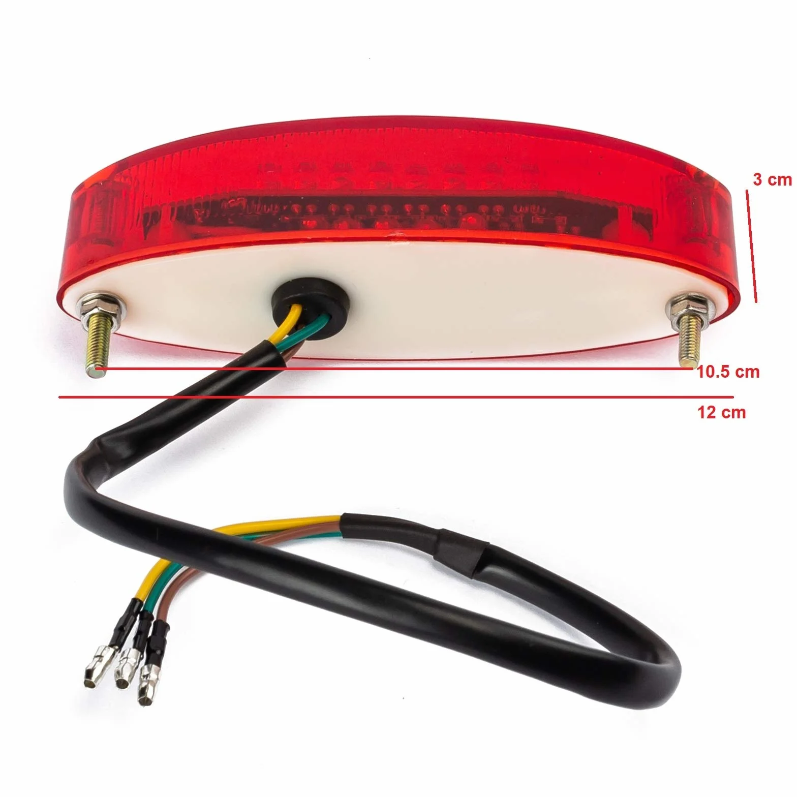 Światło tylne LED 12V Uniwersalny Stop Hamulec Czerwony Motocykl
