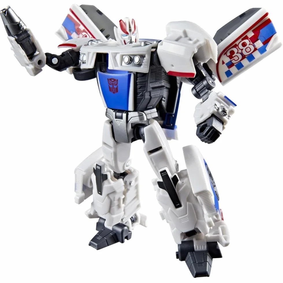 Smokescreen z kolekcji Transformers: Age of the Primes, 13-centymetrowa przekształcająca się figurka klasy Deluxe, zabawkowe roboty dla dzieci w wieku od 8 lat