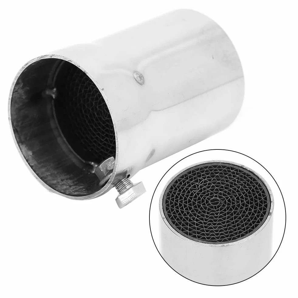 Tłumik rury wydechowej,51mm motocykl przegroda wydechowa-Duokon 51mm uniwersalny tłumik wydechowy rury, ze stali nierdzewnej motocykl adapter rury wydechowej eliminator szumów(3)