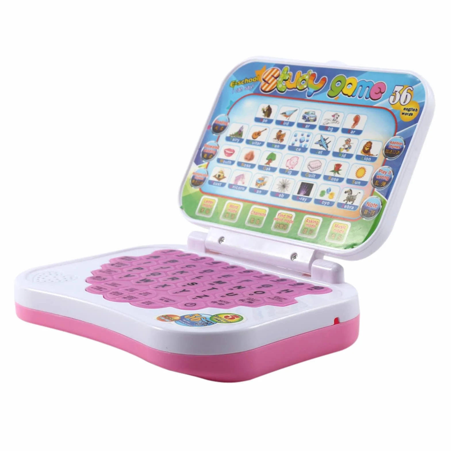 Dwujęzyczna zabawka edukacyjna na laptopa dla dzieci