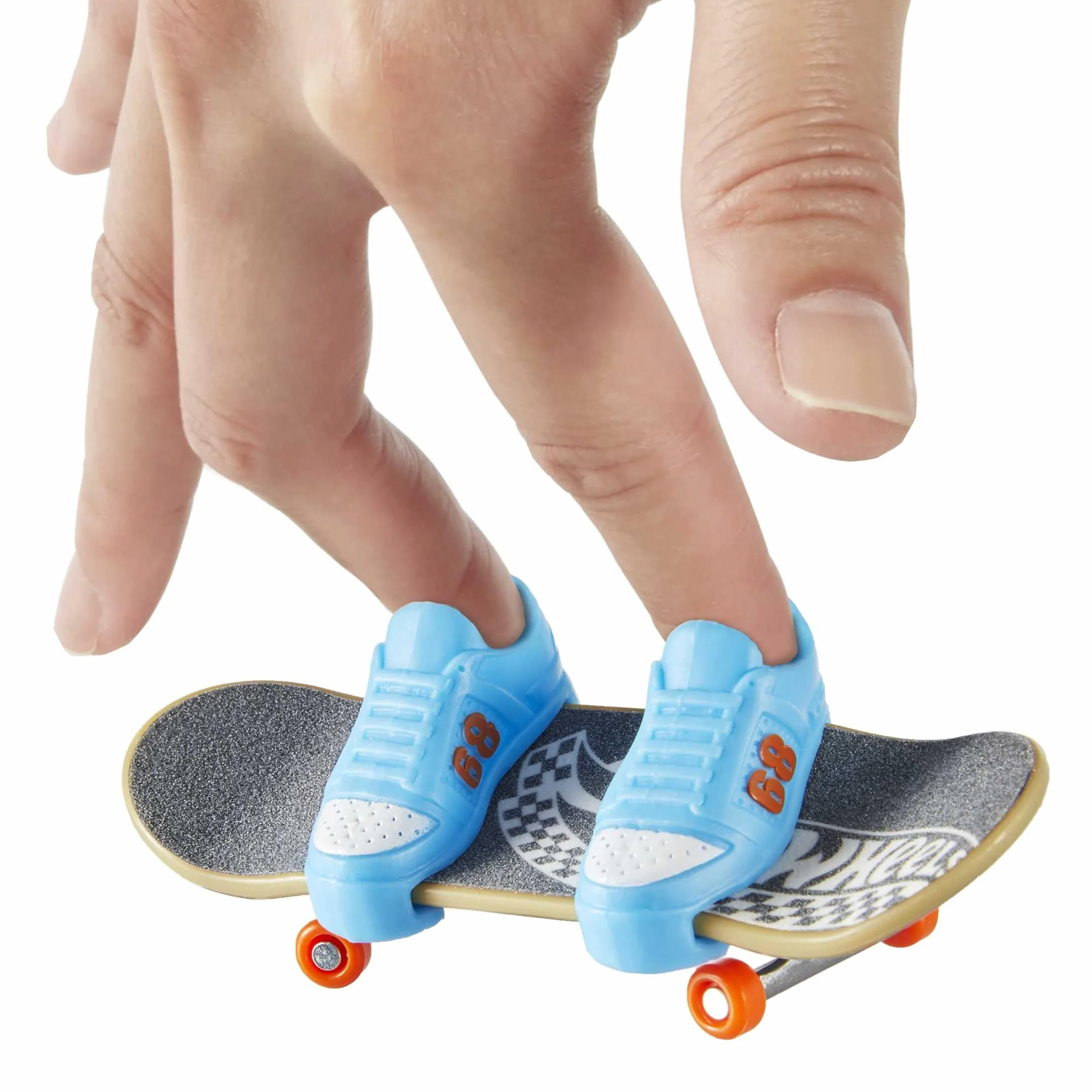 Hot Wheels Skate Tony Hawk Deskorolka do jazdy palcami + zdejmowana para butów na palce, zaprojektowane we współpracy z Tonym Hawkiem, HGT46