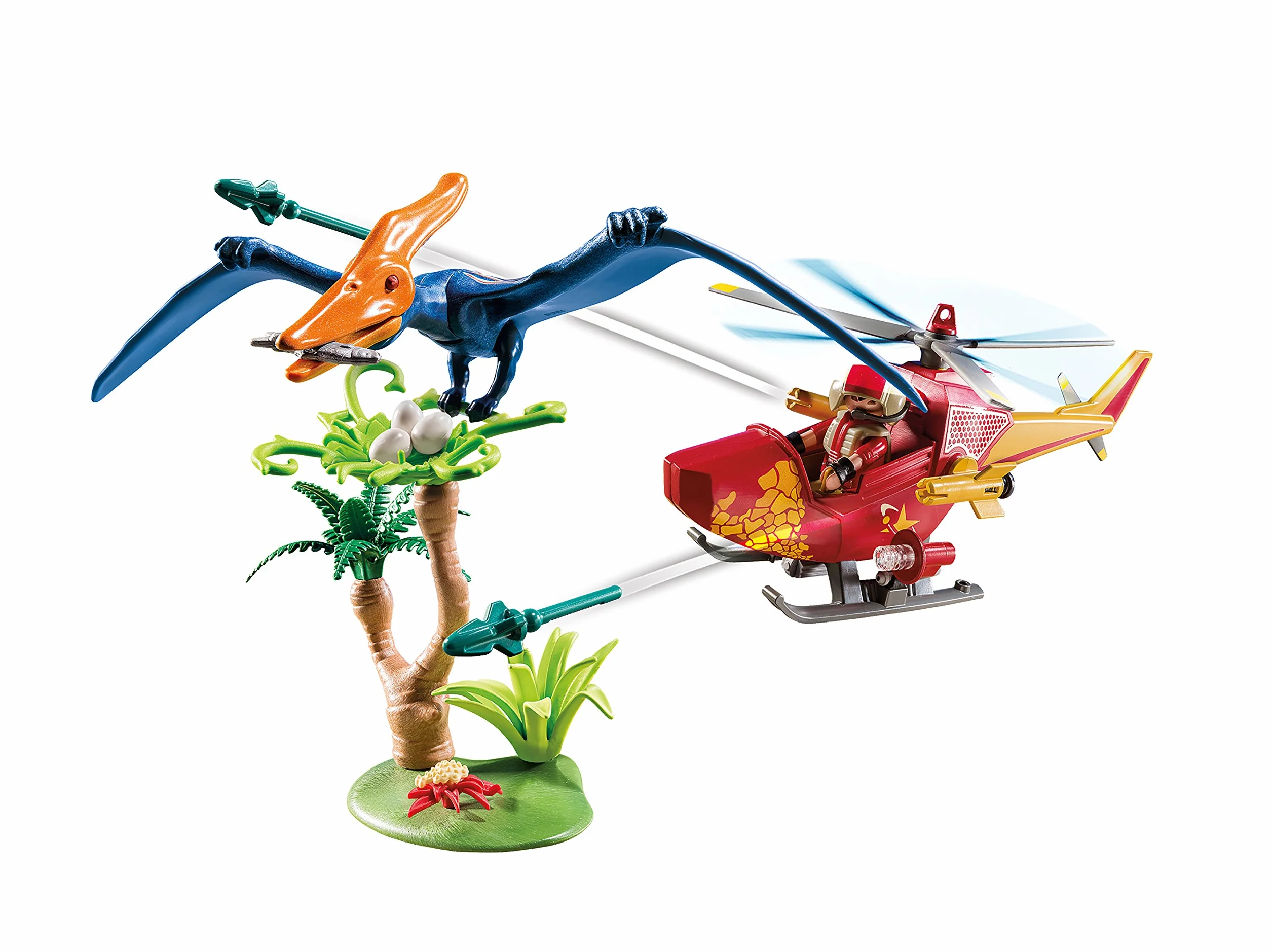 PLAYMOBIL Dinos 9430 Helikopter z pterodaktylem, od 4 lat