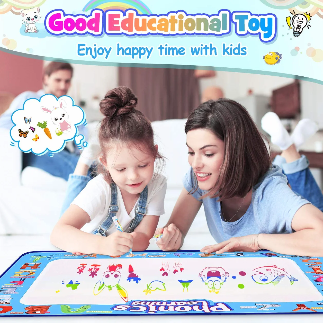 EUCOCO Gry 1-5 lat mata dla dzieci do zabawy na Boże Narodzenie prezent na urodziny rok zabawki edukacyjne