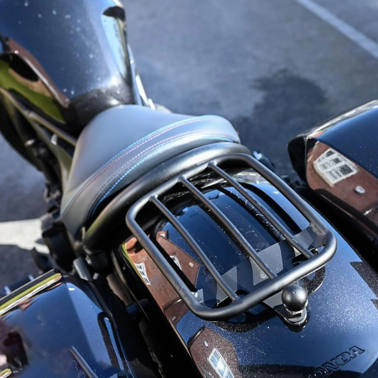 WOOGA Części motocyklowe tylne Fender Solo Seat bagażnik wspornik regałowy uchwyt pasuje do Ho&n&da Rebel CMX 1100 CMX1100 Rebel akcesoria 2021/2022/2023 2024 2025