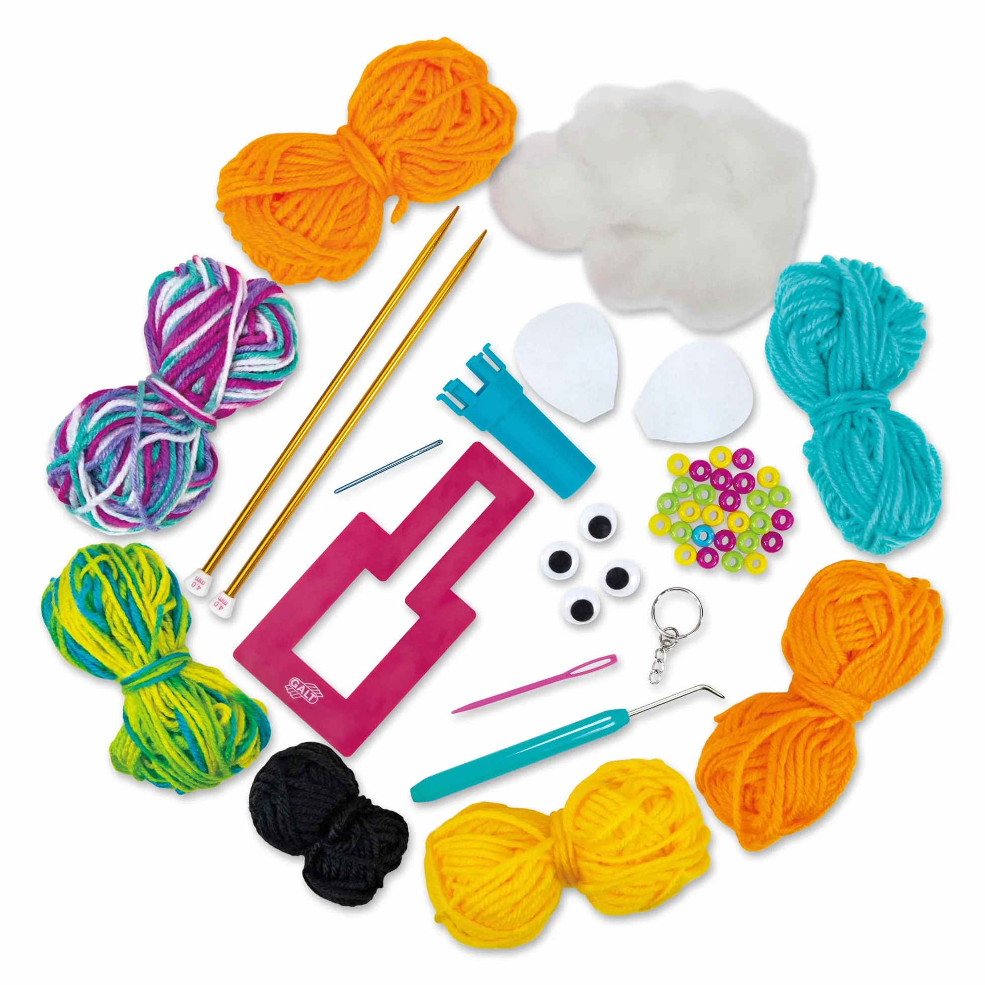 Galt Toys, First Knitting, Kids' Craft Kits, Ages 6 Years Plus