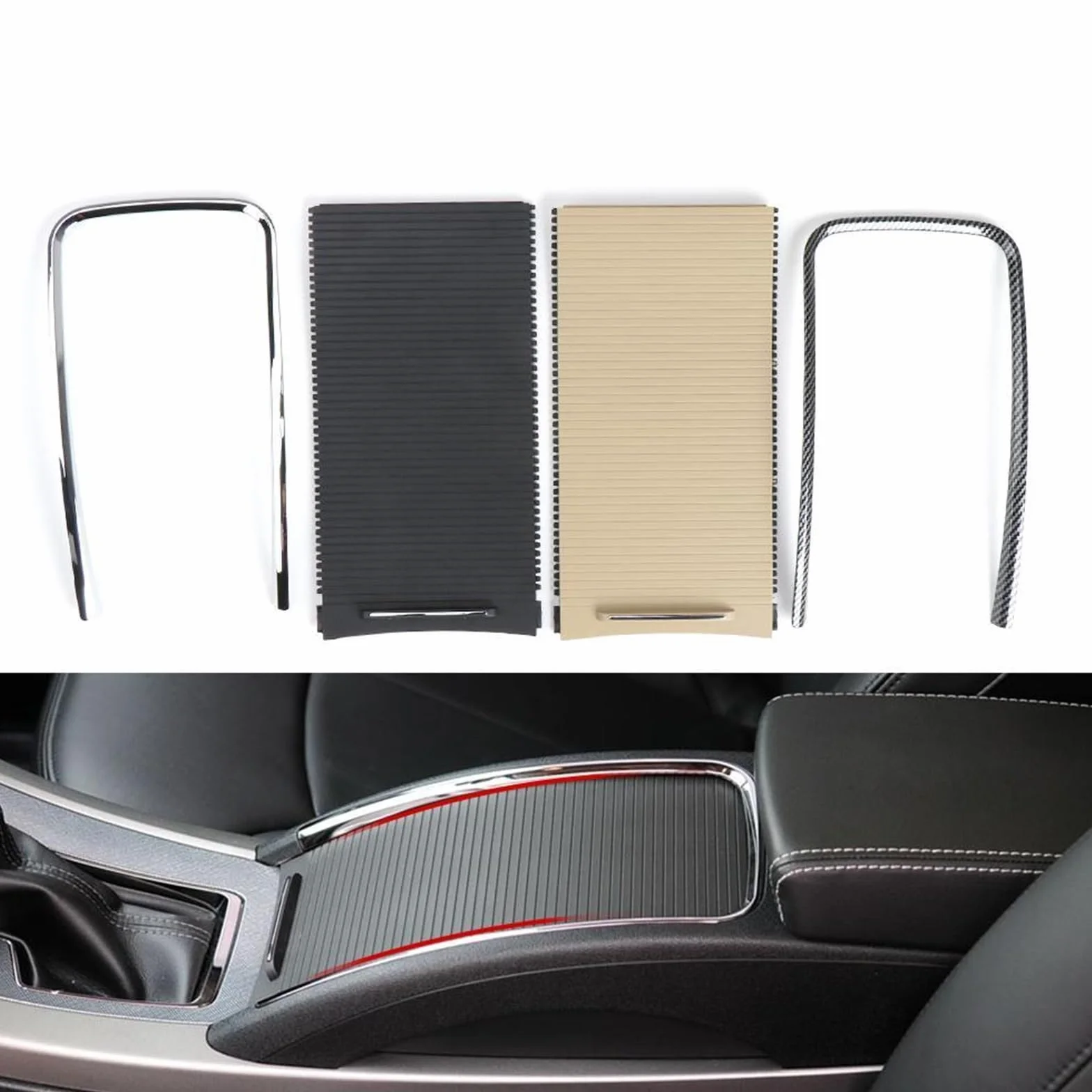 Armsteun Richter Bush Pasuje do konsoli środkowej samochodu Buick Lacrosse, uchwytu na kubek, osłony rolety, podłokietnika, schowka, paska, pierścienia wykończeniowego(Model A Beige)