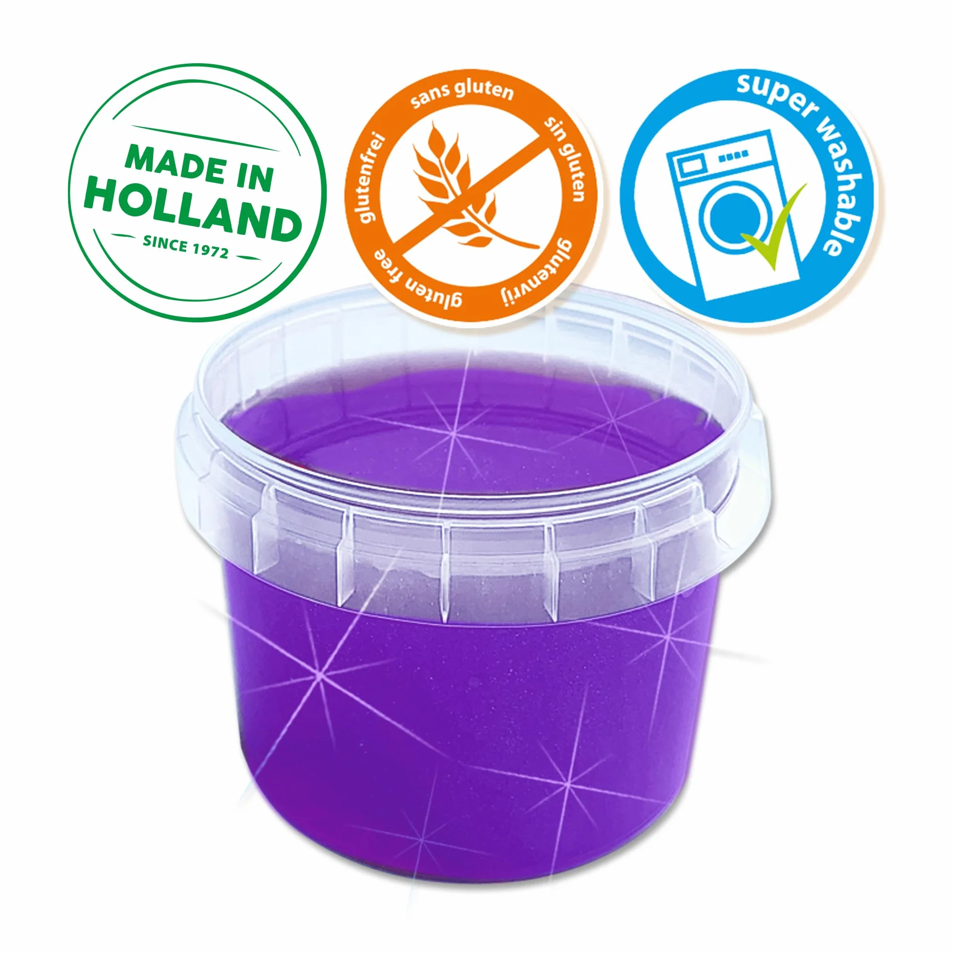 SES Creative 15044 Slime-Lila brokat 140 g