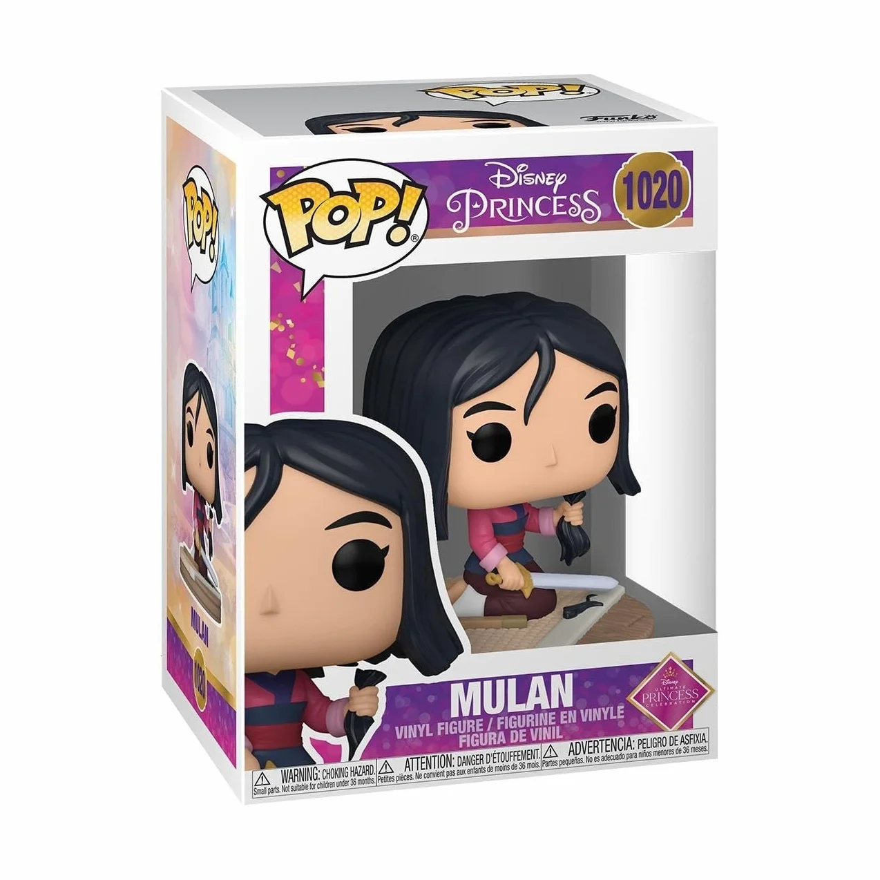 Funko POP! Disney: Ultimate Princess - Mulan - Księżniczki Disneya - Kolekcjonerska figurka winylowa - Pomysł na prezent - Oficjalny towar - Zabawki dla dzieci i dorosłych - Fani filmów