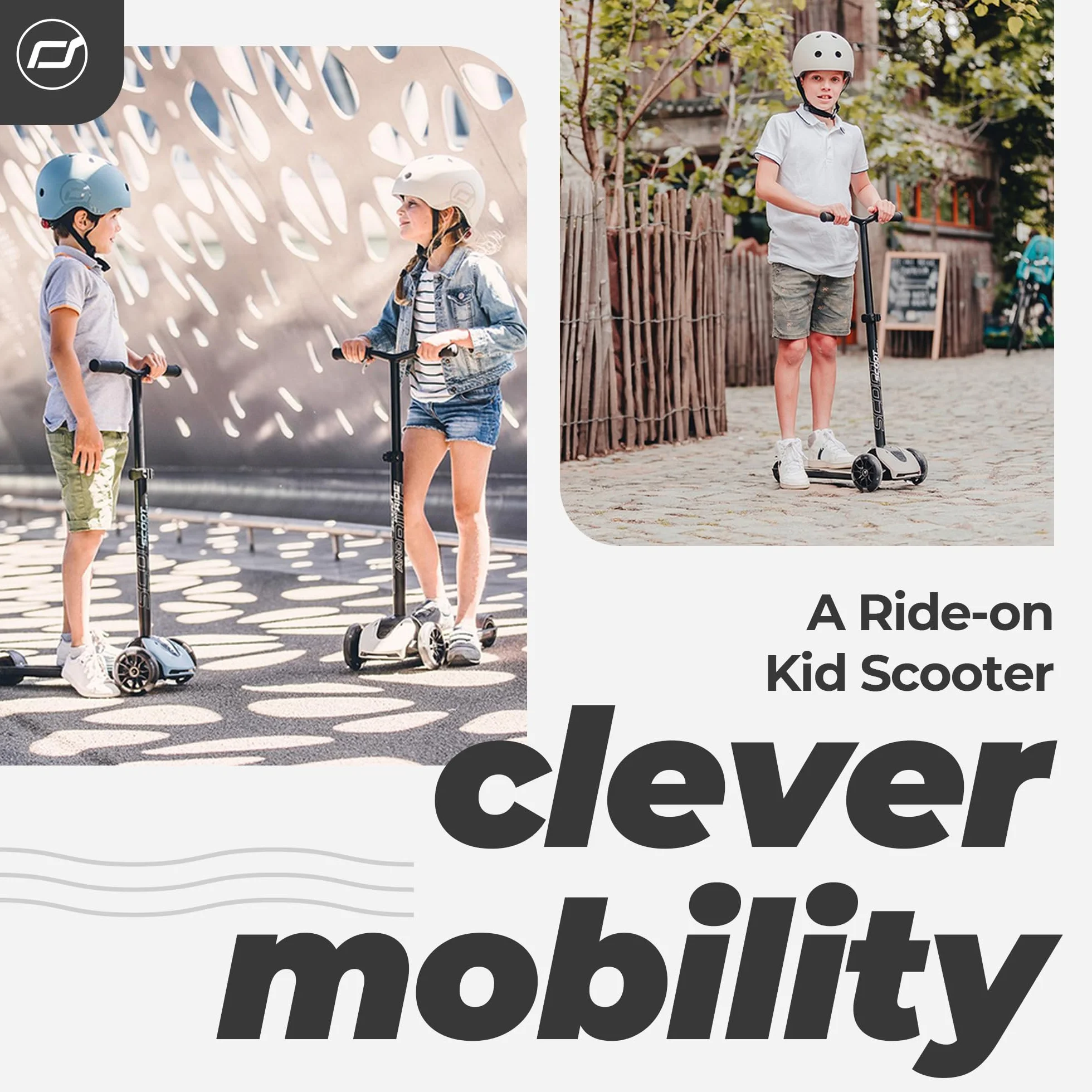 Scoot & Ride Highwaykick 5 Led Hulajnoga, Szary, 55 cm x 15 cm x 24 cm