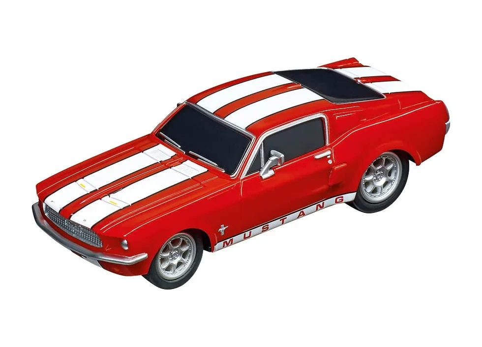 Carrera 20064120 Carrera GO!!! Ford Mustang '67 – Racing Red tory wyścigowe i licencjonowane wyścigówki do 2 graczy dla chłopców i dziewcząt od 6 lat i dorosłych