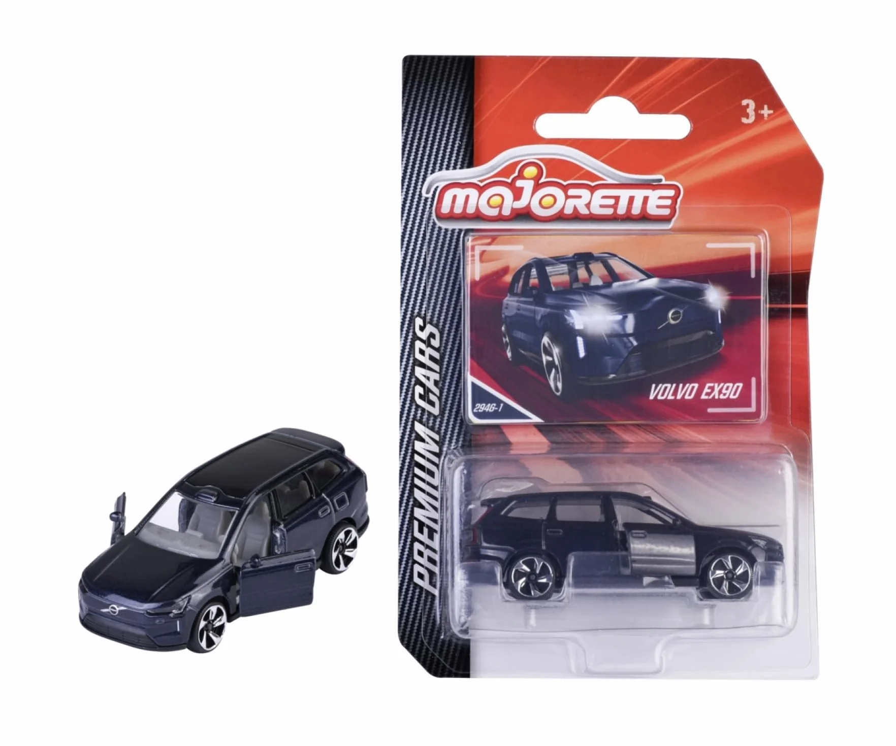 Majorette Volvo EX90 ciemnoniebieski