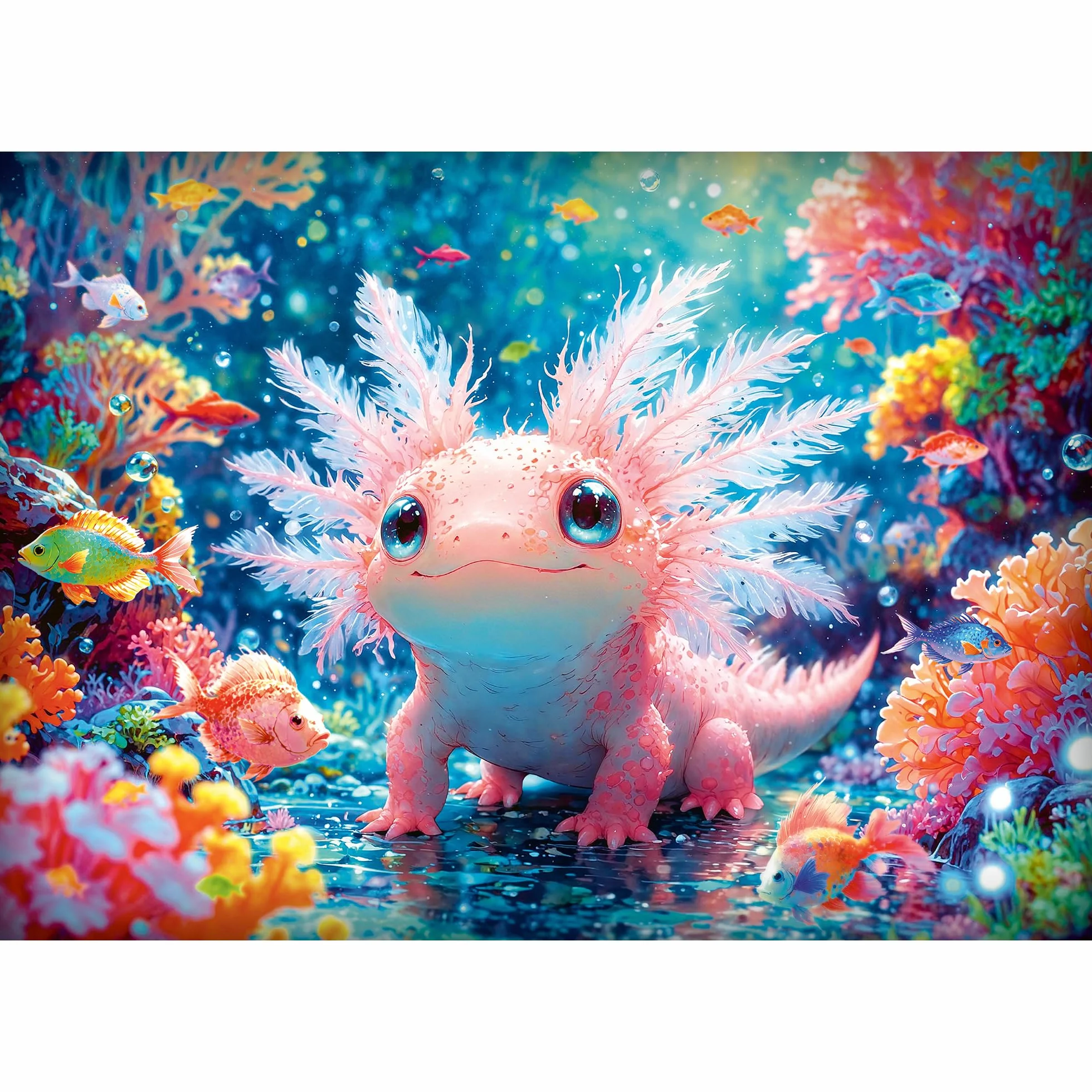Trefl - Aksolotl - Puzzle 500 Elementów - Układanka DIY, Kreatywna Rozrywka, dla Dorosłych i Dzieci od 10 lat