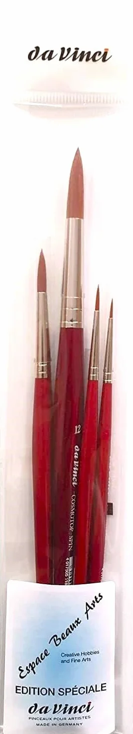 Da Vinci Series 5580 pędzle akwarelowe nr 0, 2, 6, 12