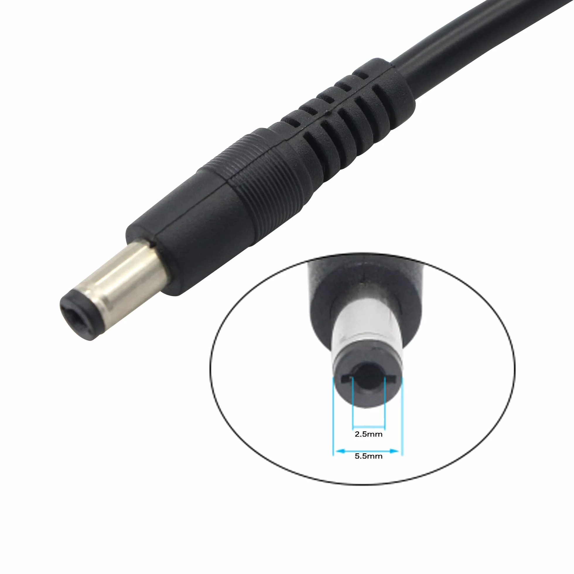 Ładowarka samochodowa 12V DC 18AWG 5,5x2,5mm do zapalniczki 0,5m