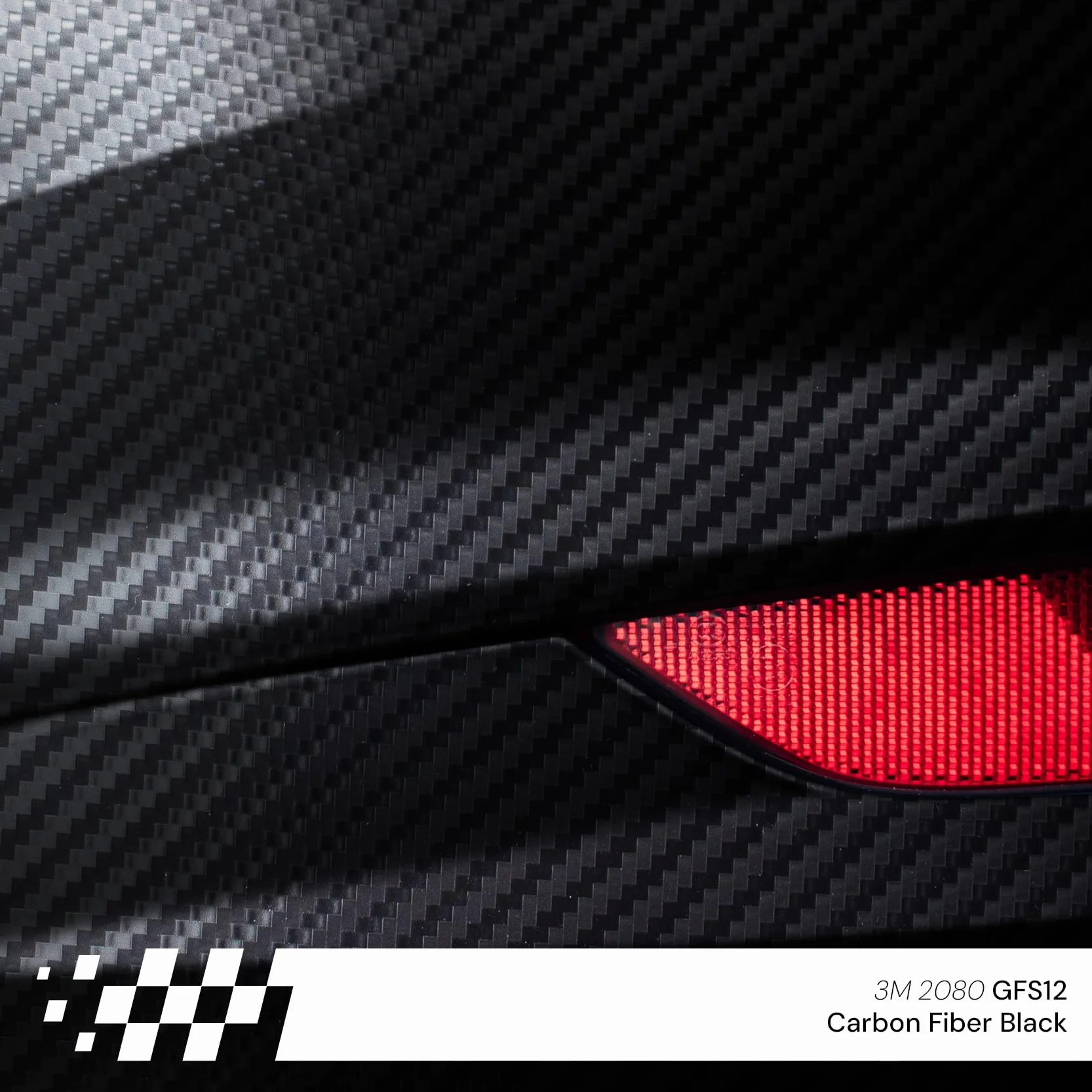 3M 2080 Folia samoprzylepna Carbon Fiber Black 30 x 152 cm CFS12