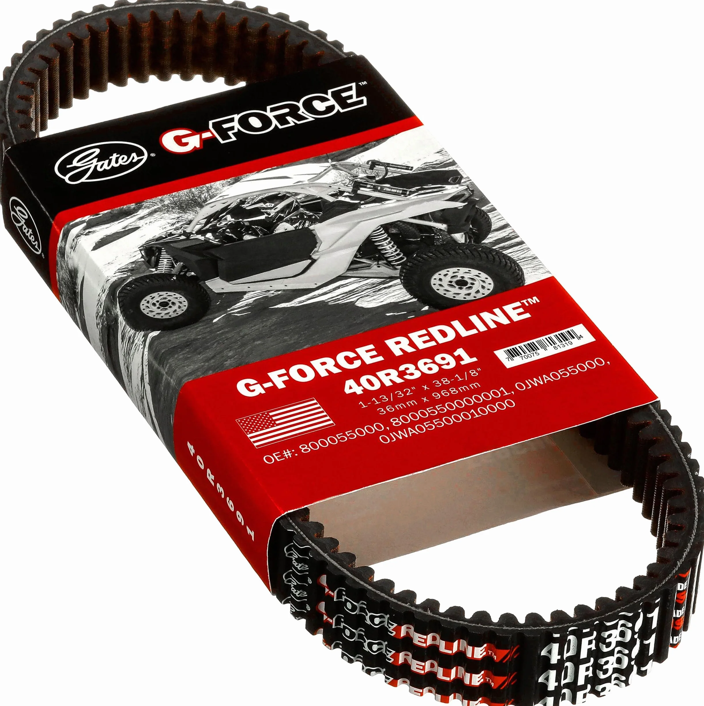 Gates 40R3691 G-Force RedLine bezstopniowa skrzynia biegów (CVT) pasek