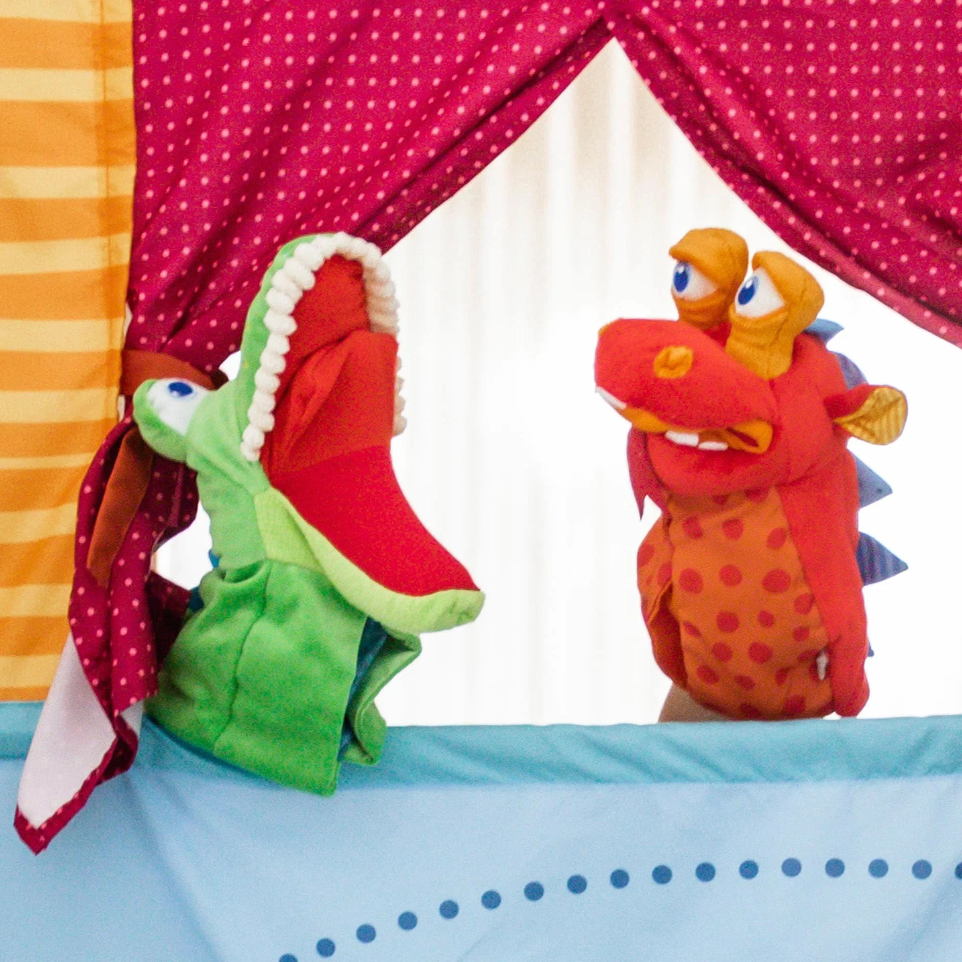 Handpuppe Allesfresser Kroko